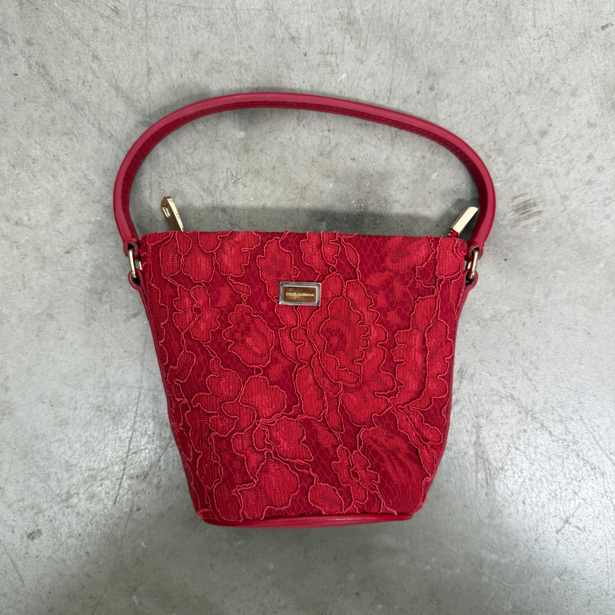 Dolce & Gabbana Flower Embroidery Hand Bag