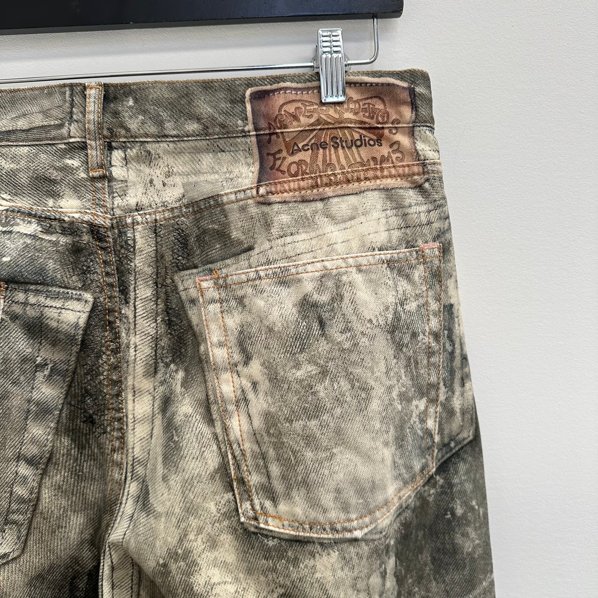 Acne Studios Loose Fit Trousers 1981M Cold Grey