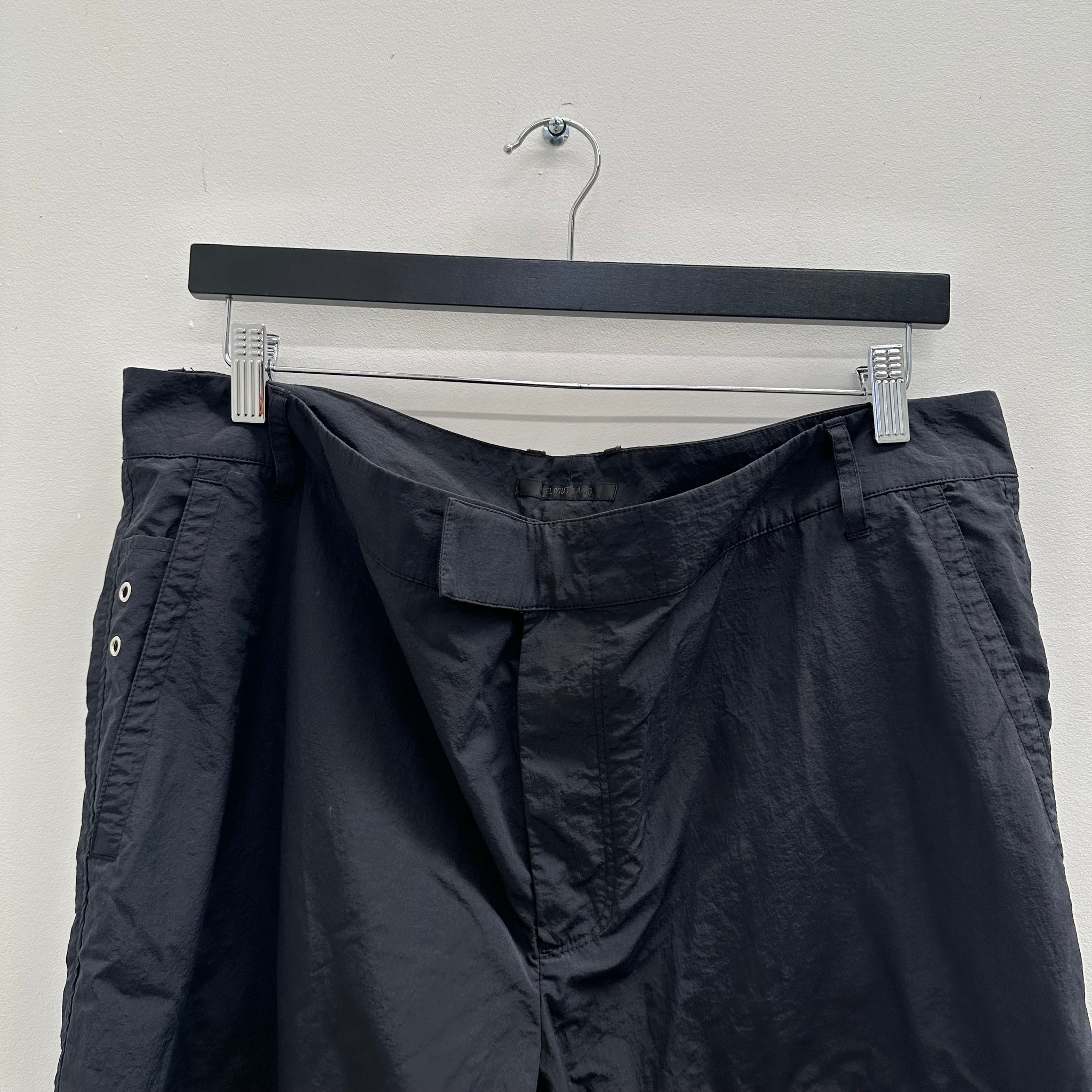 Helmut Lang Nylon Black Cargo Pant (Size 38)