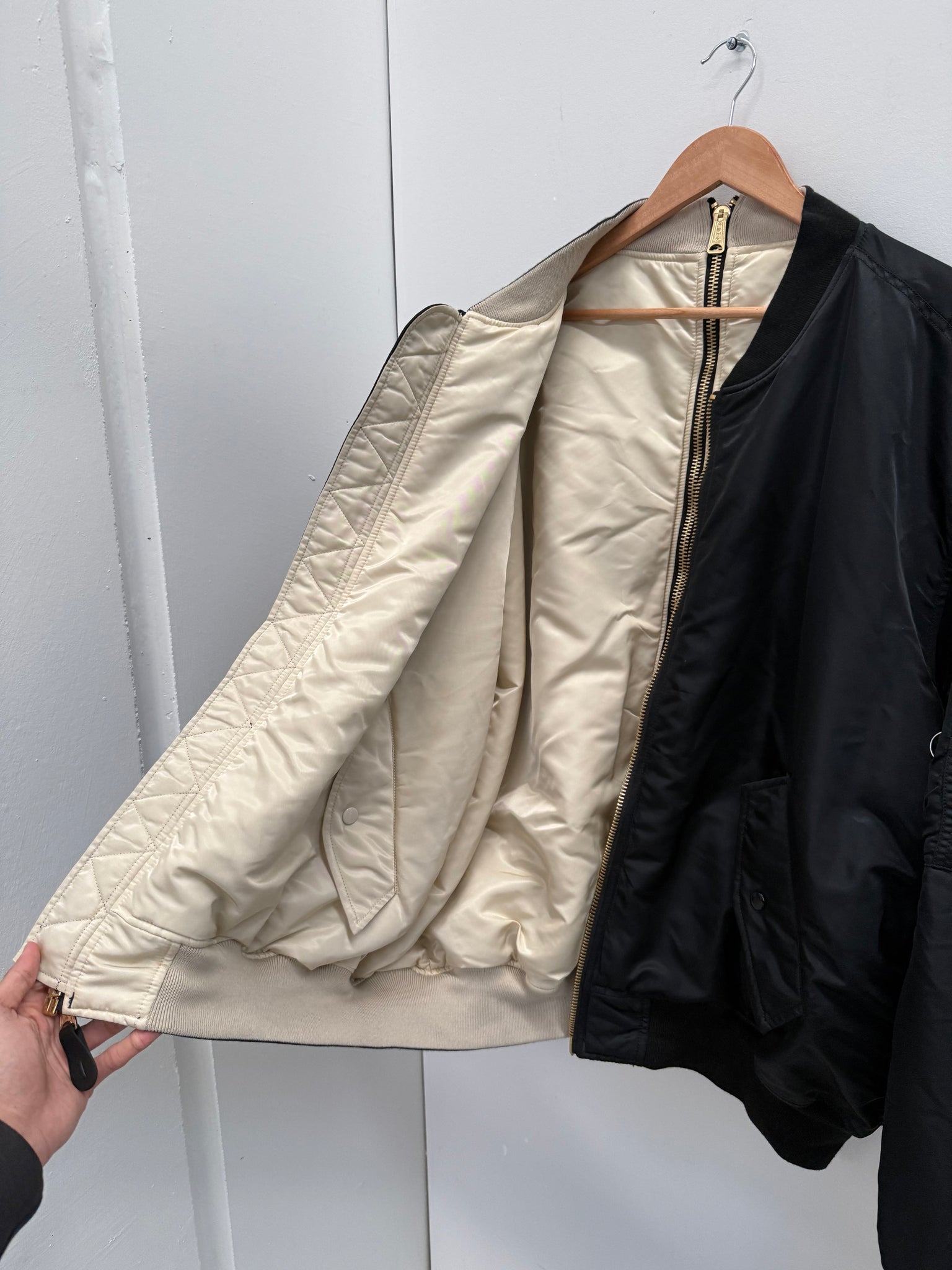 Vetements Full Zip Reversible Bomber Jacket (Size S)