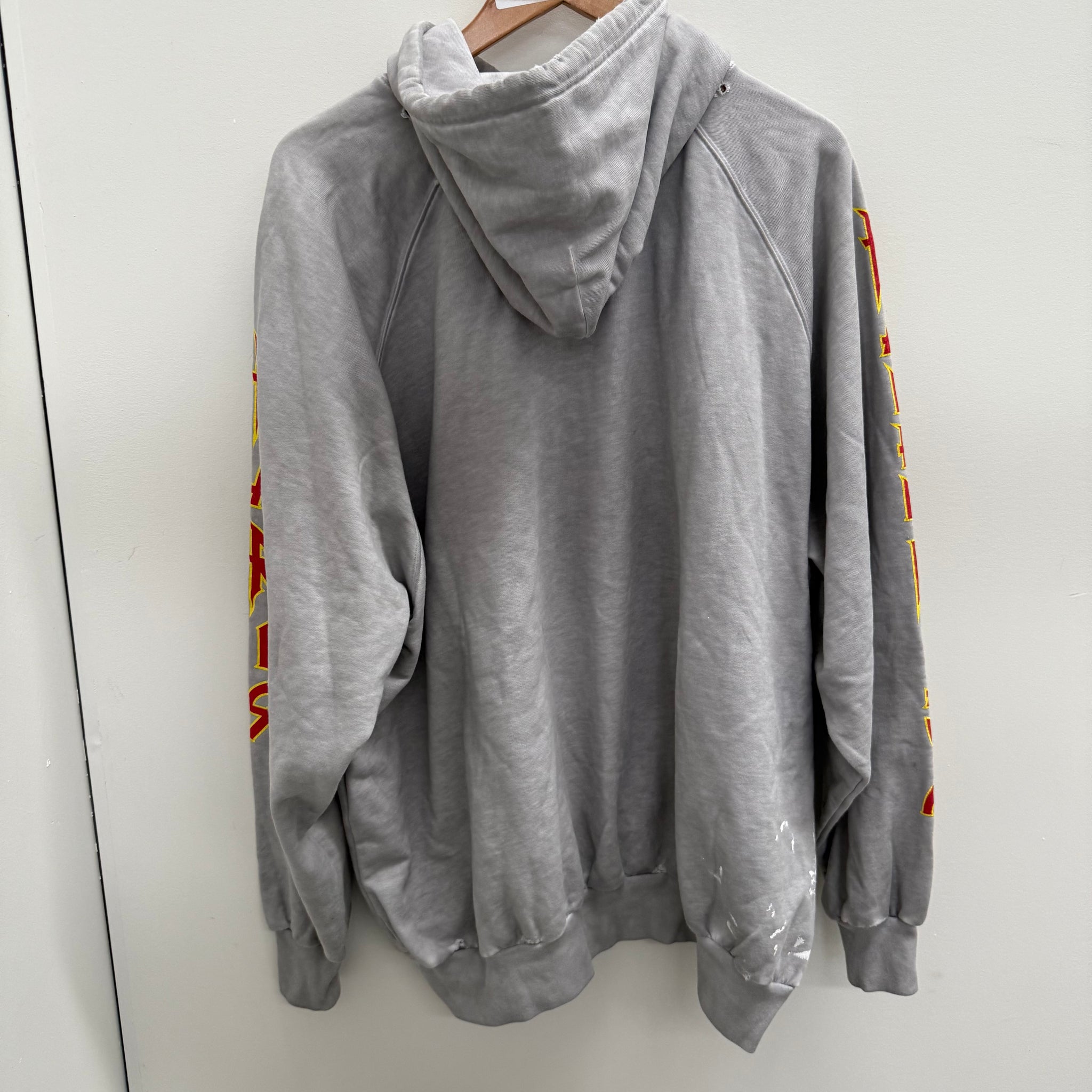 Balenciaga Metal Graphic Print Hoodie Grey (fits L-XL)