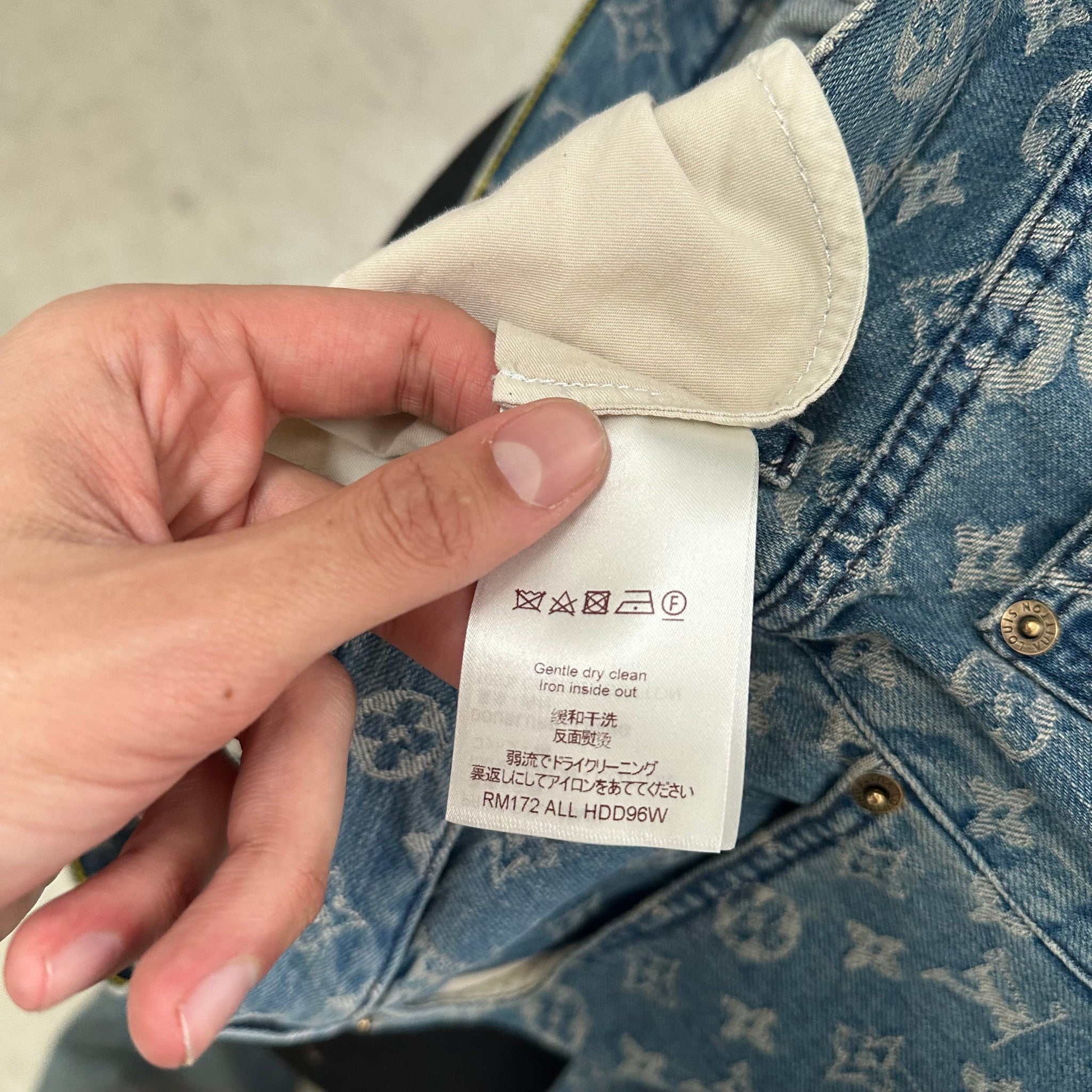 Supreme x Louis Vuitton Jacquard Denim 5-Pocket Jean Blue (Size 30)