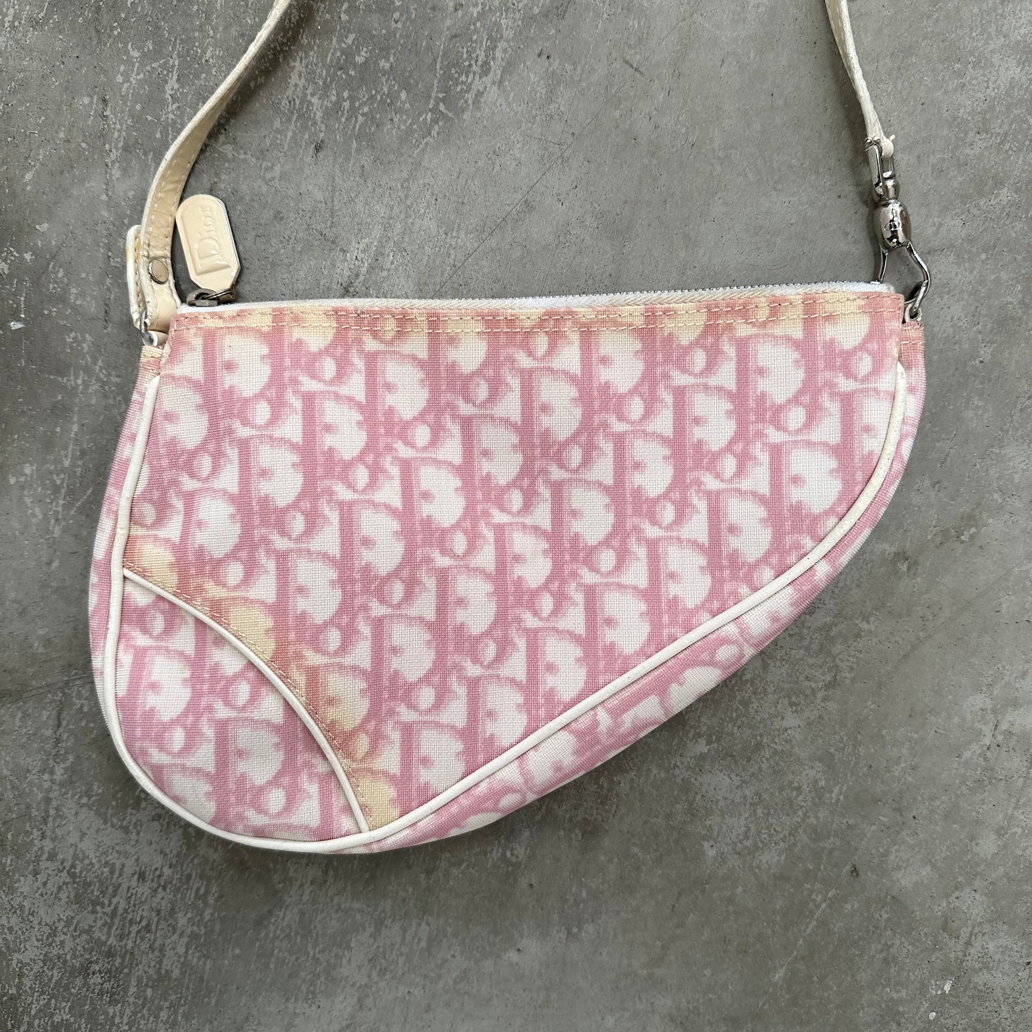 Dior Pink Trotter Saddle Bag