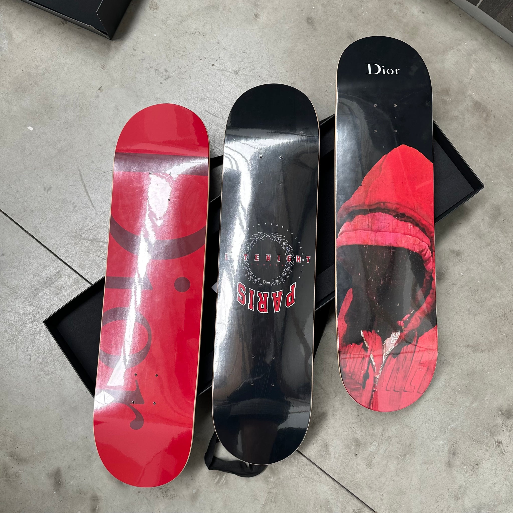 Dior Homme x François Bard Skateboard Decks (Set of 3)