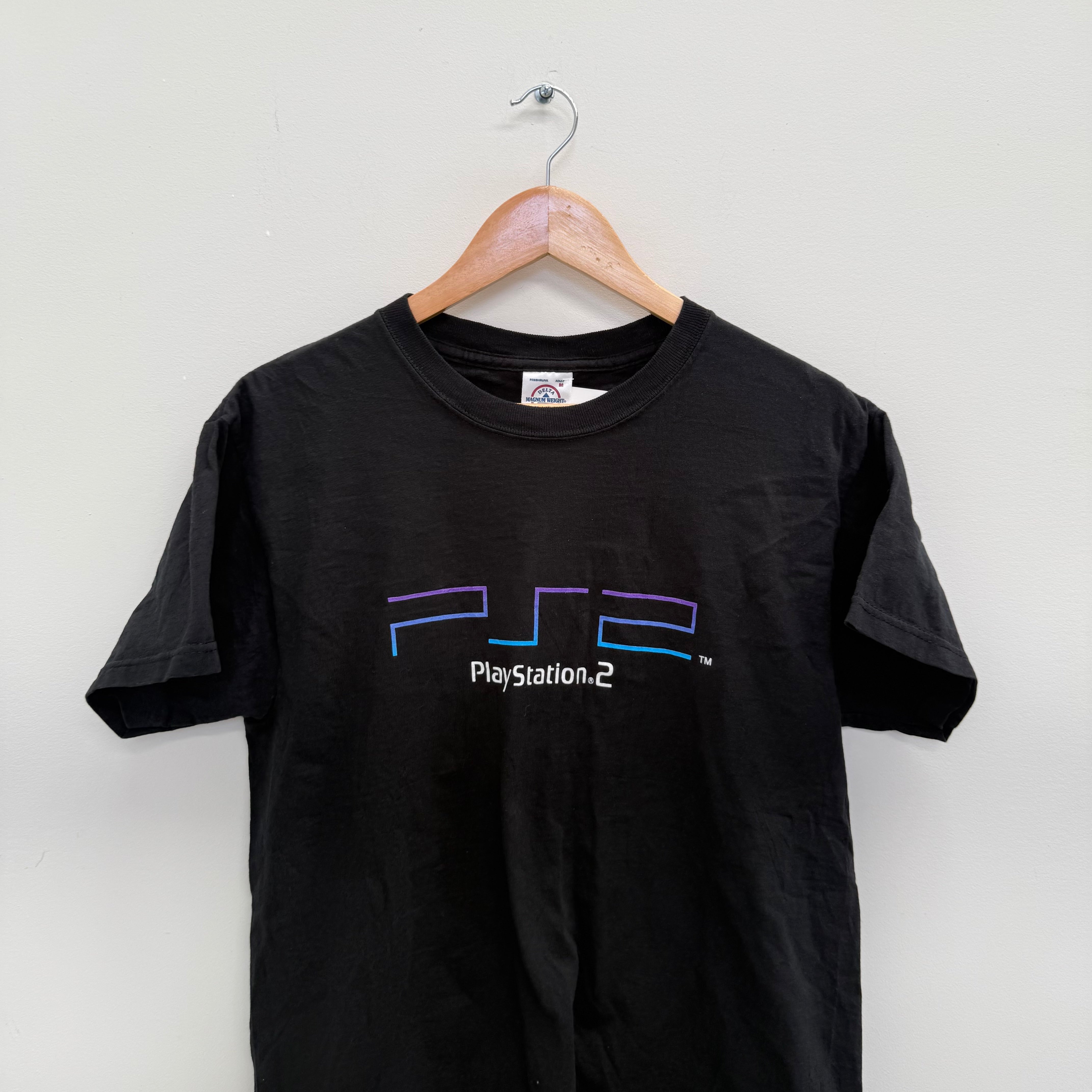 Playstation Ps2 Shirt Vintage 2000's PS2 Playstation Promo Logo T