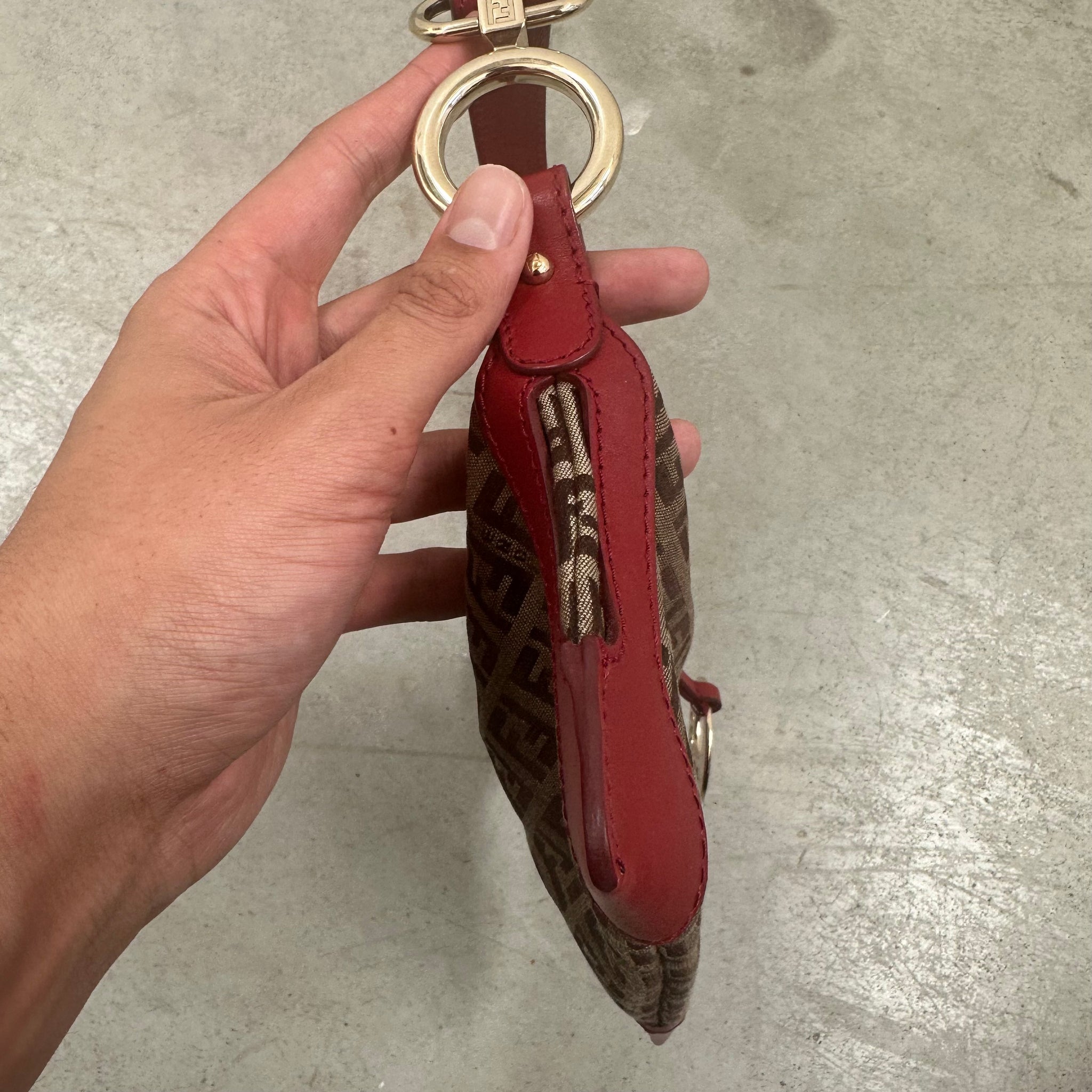 Fendi Red Zucchino Chef Mini Shoulder Bag