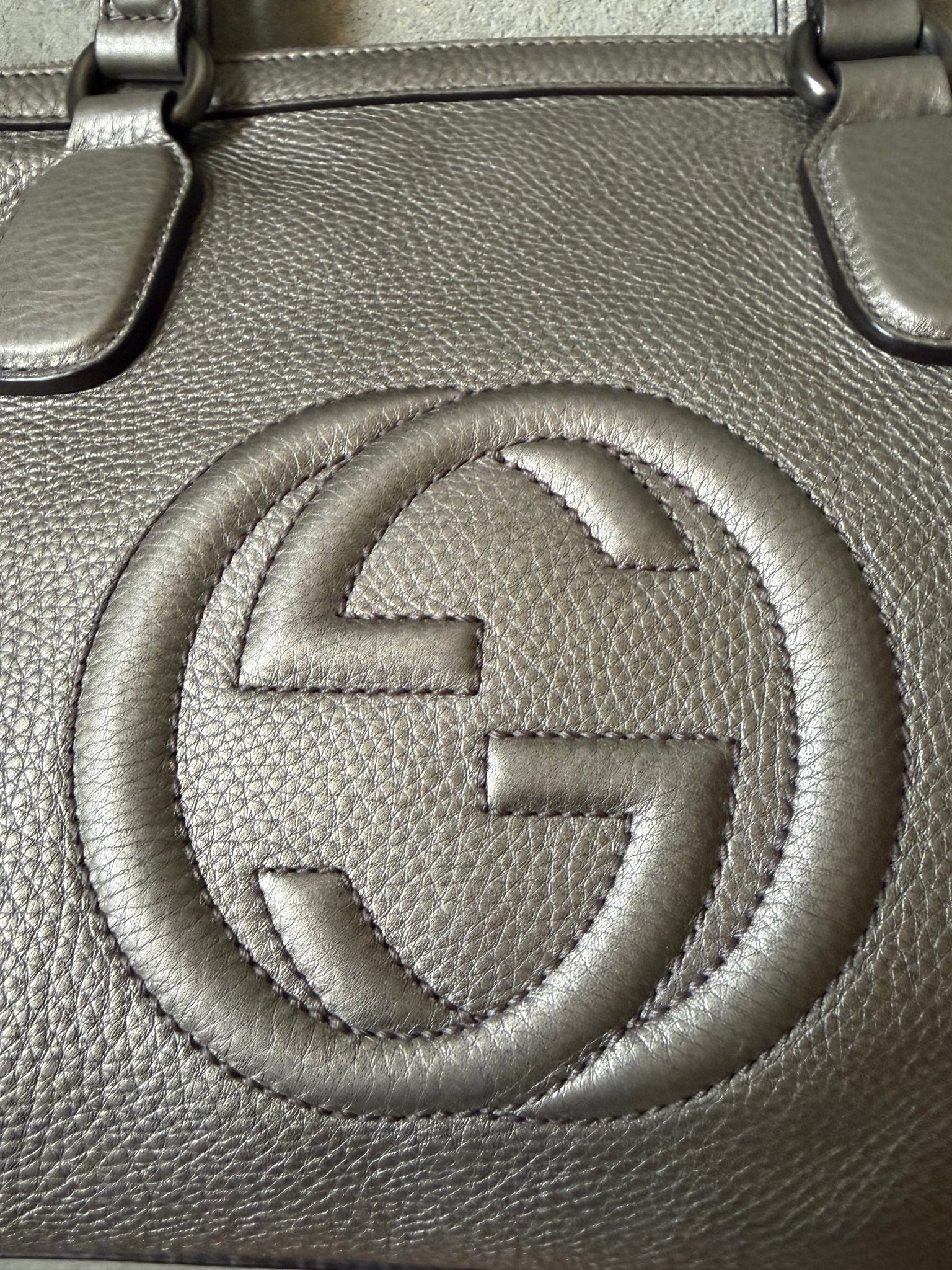 Gucci GG Soho Shoulder Bag Grey
