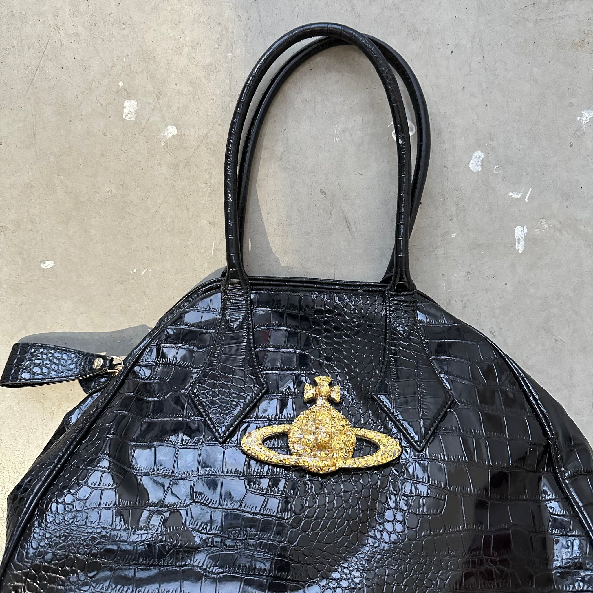 Vivienne Westwood Glitter Orb Yasmine Hand Bag