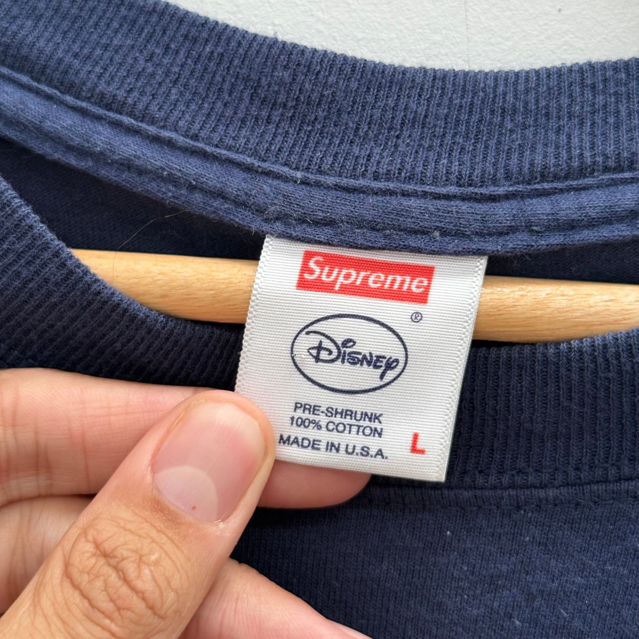 Supreme Disney Snow White L/S Tee Navy (Size L)