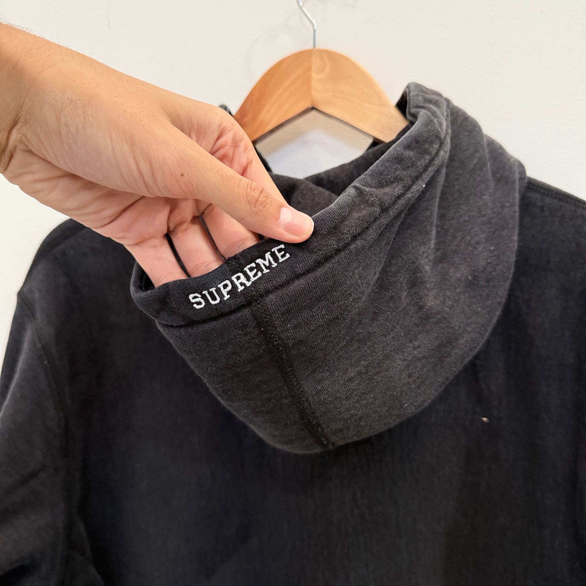 Supreme S Logo Hoodie Black (Size M)