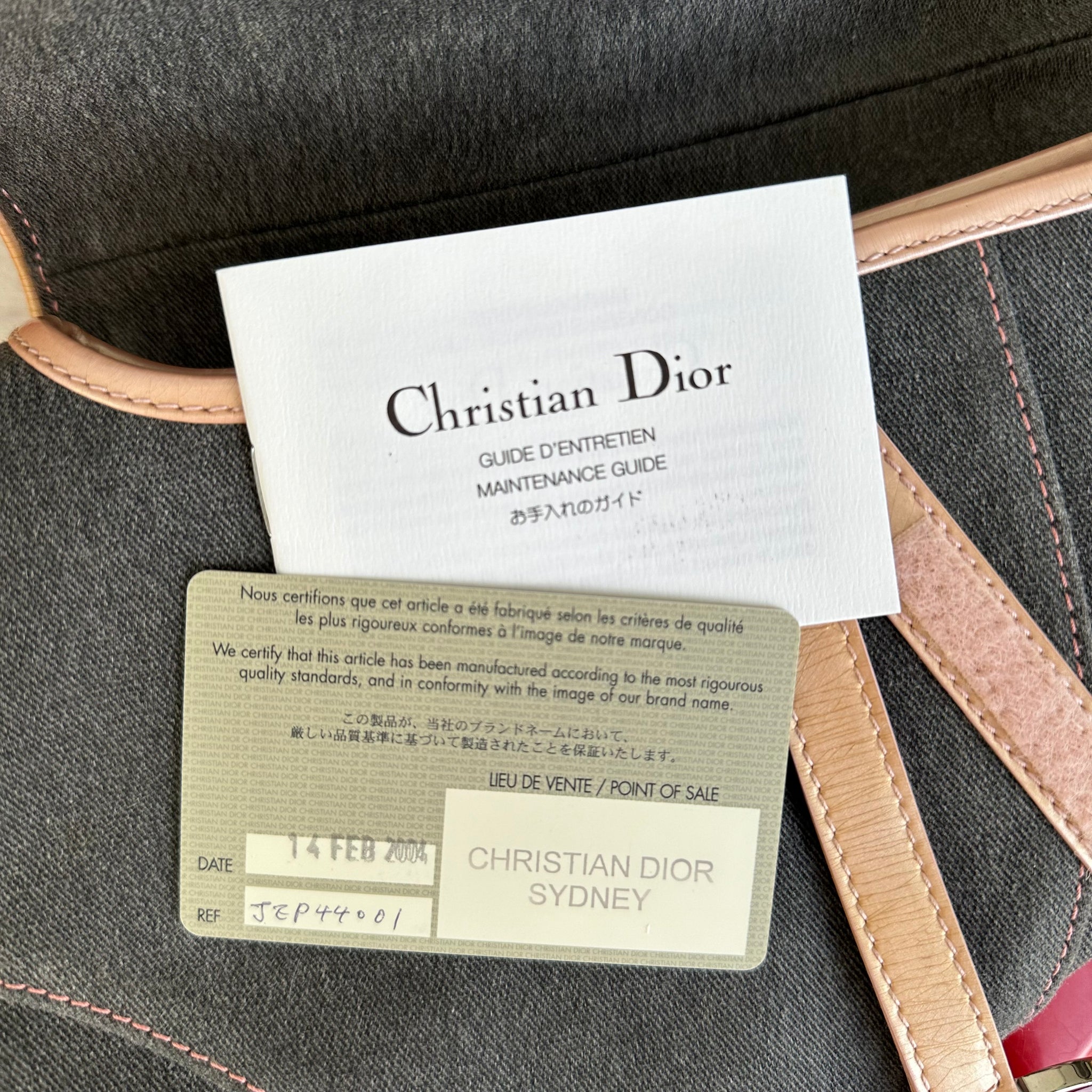 Dior Denim Blue Saddle Shoulder Bag Navy Silver Hardware (2004)