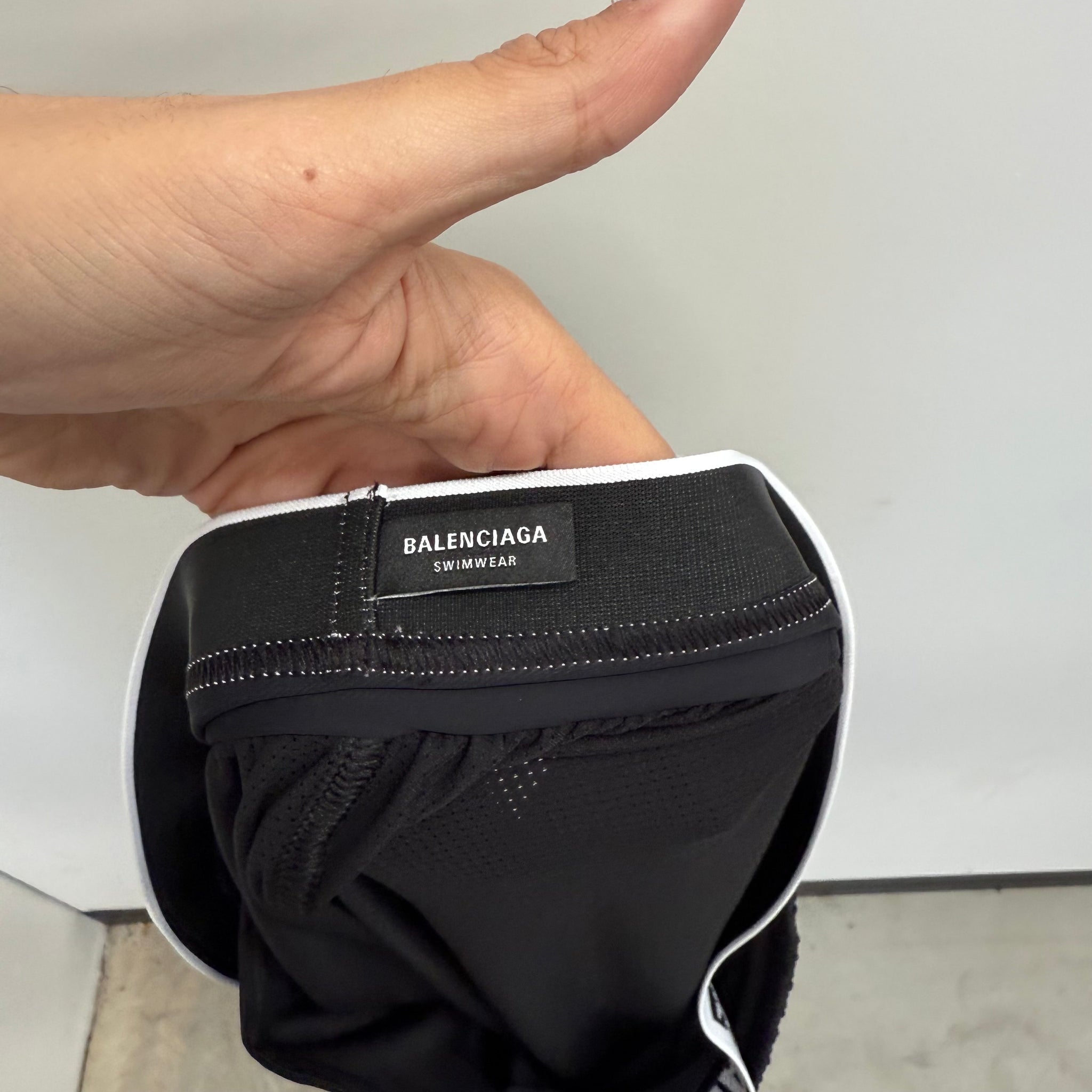 Balenciaga Double Waisted Logo Shorts (Size XL)