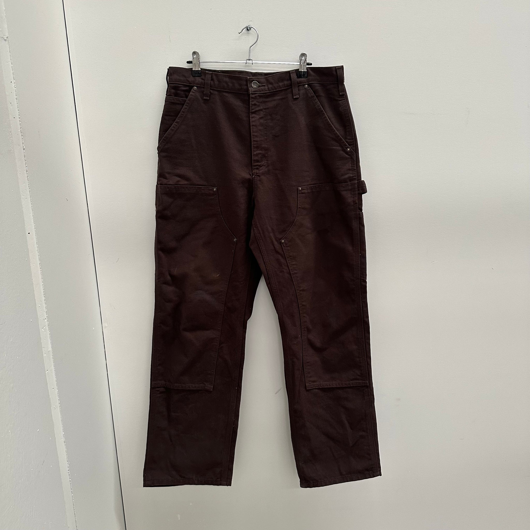 Carhartt Brown Double Knee Carpenter Pant (Size 32 x 30)