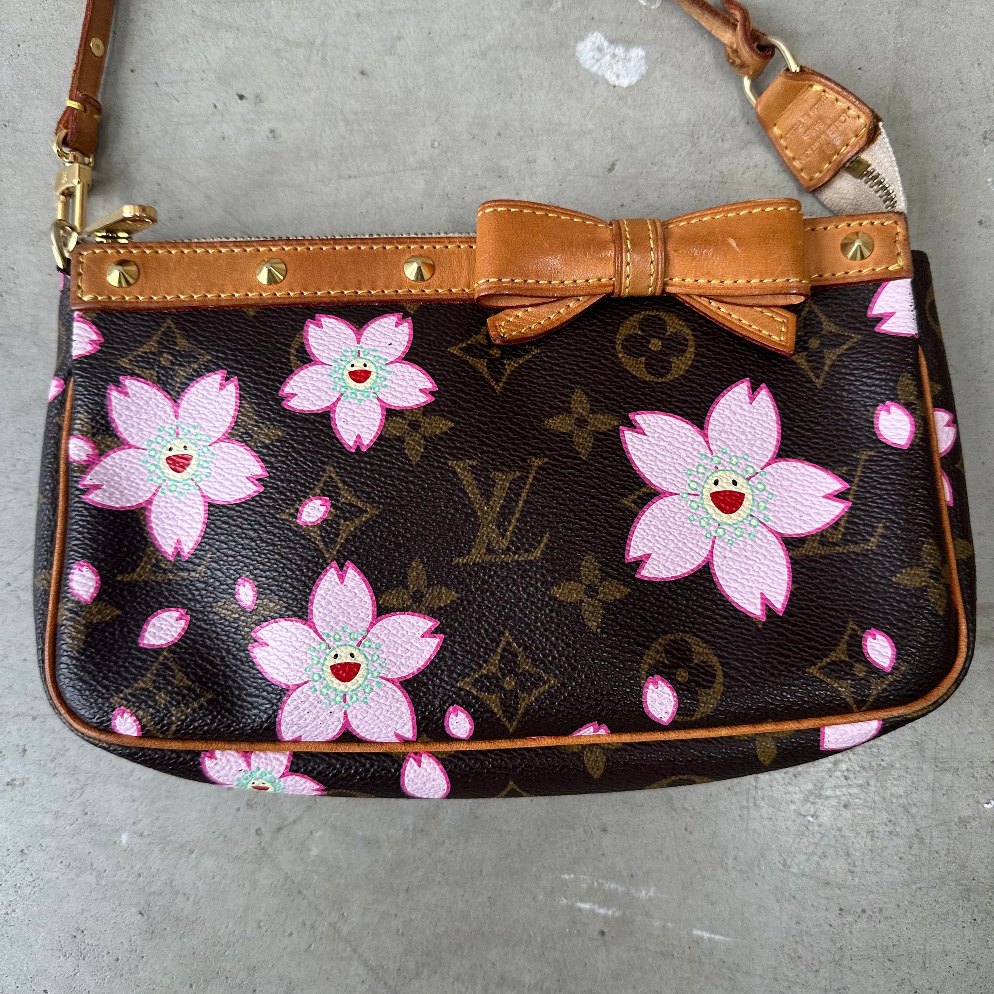 Louis Vuitton Takashi Murakami Cherry Blossom Pochette Accessories Bag