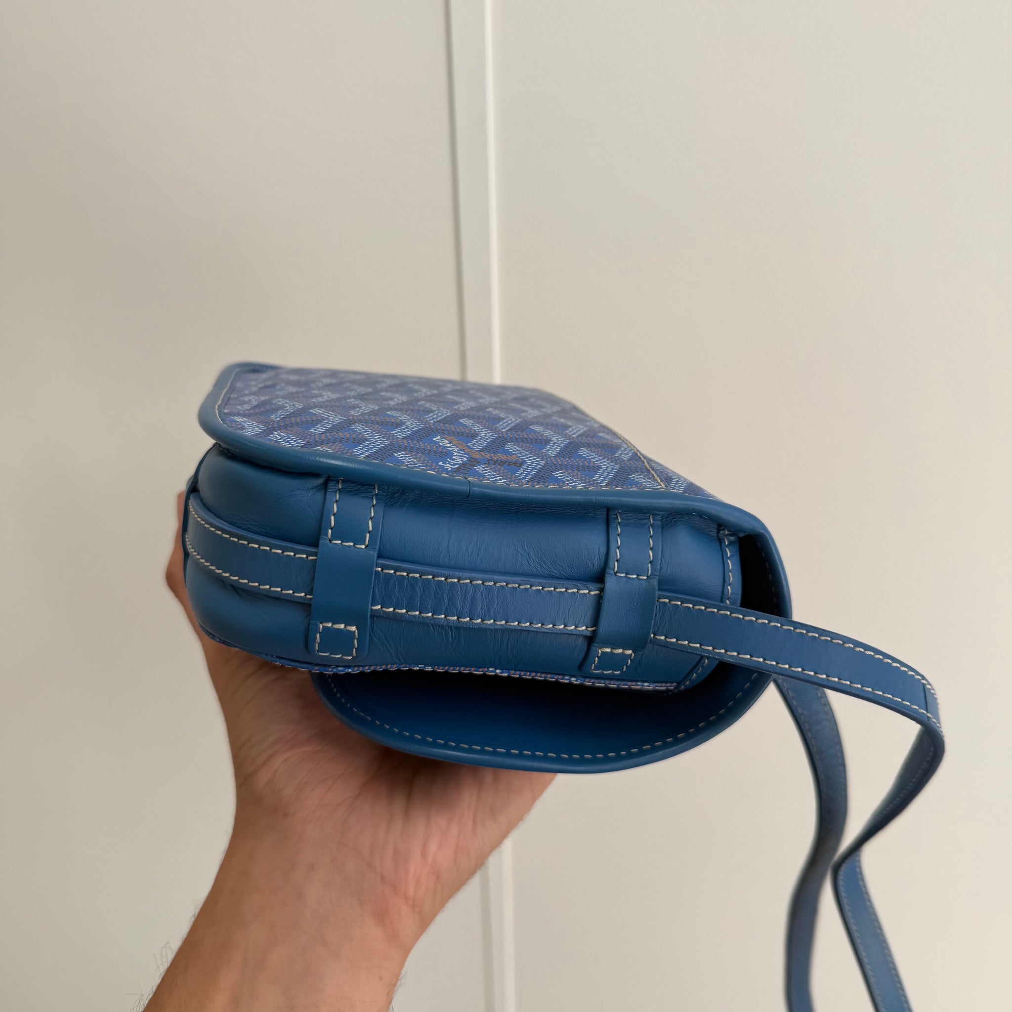 Goyard Belvedere PM Messenger Bag Sky Blue