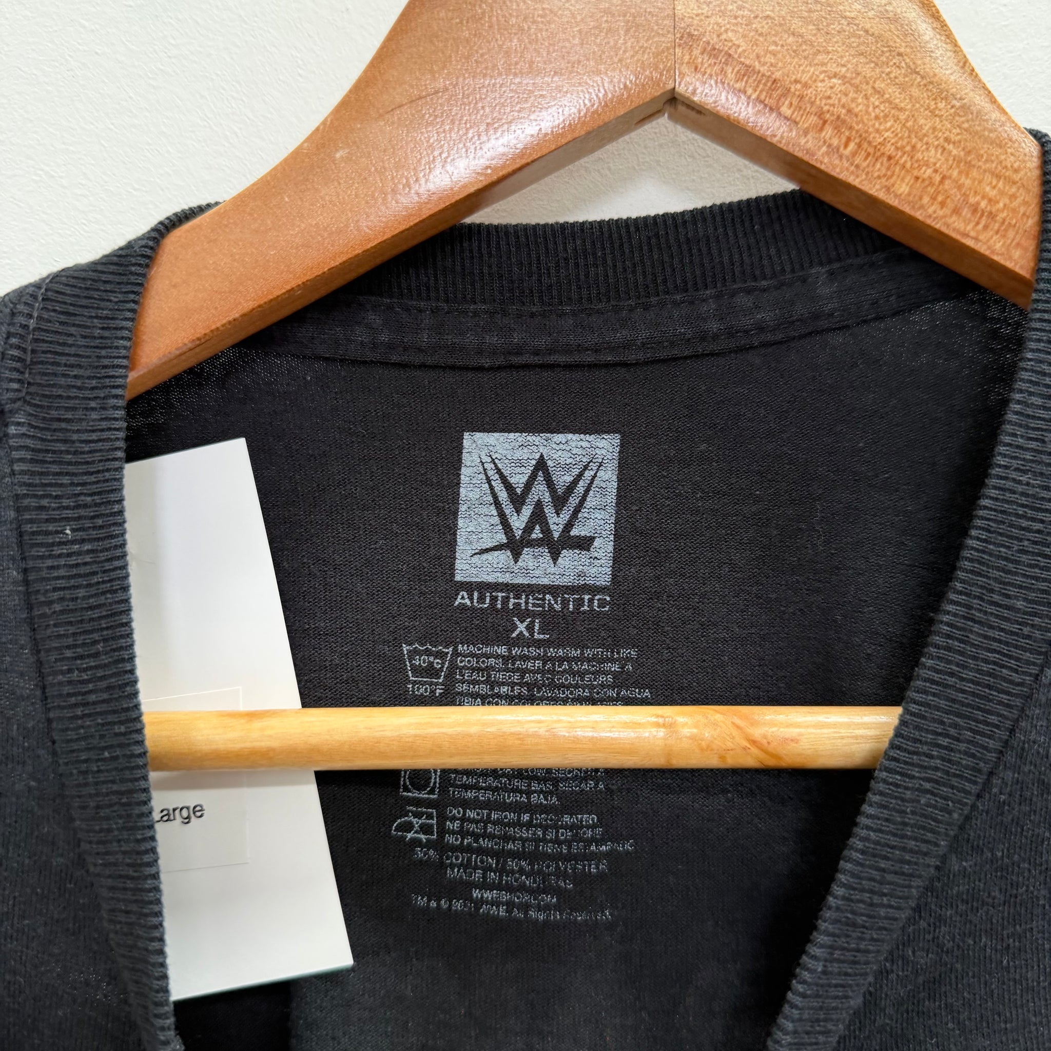 Retro WWE All Over Logo T Shirt (Size XL)