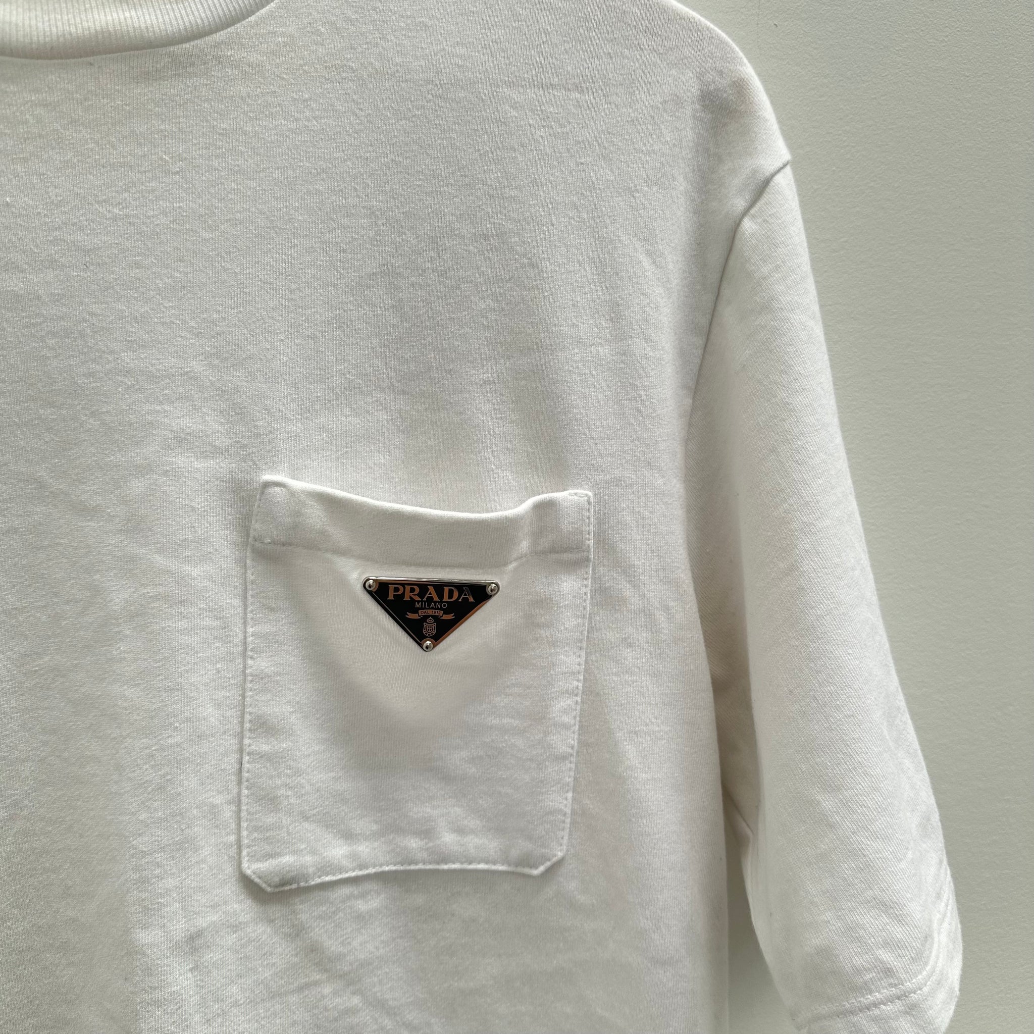 Prada Jersey T-Shirt White (Size XS)
