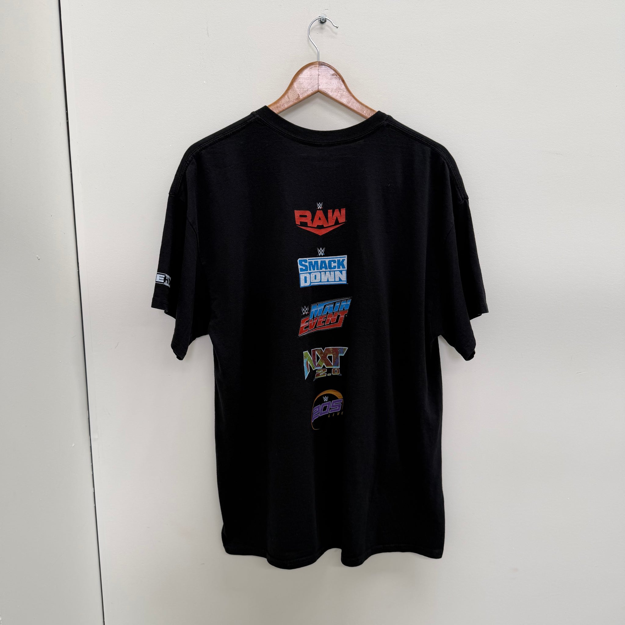 Retro WWE All Over Logo T Shirt (Size XL)