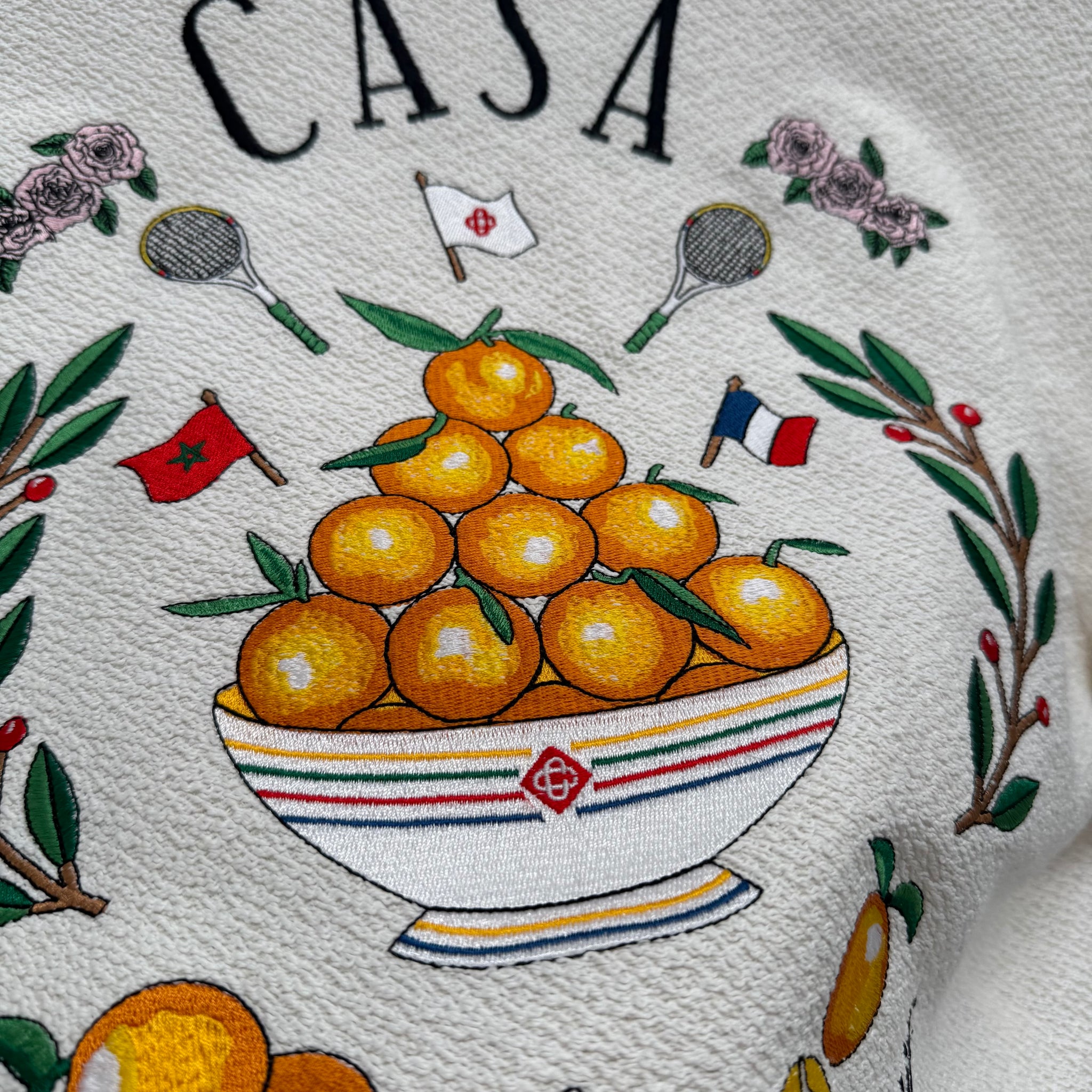 Casablanca White Logo Bomber Jacket  (Size S)