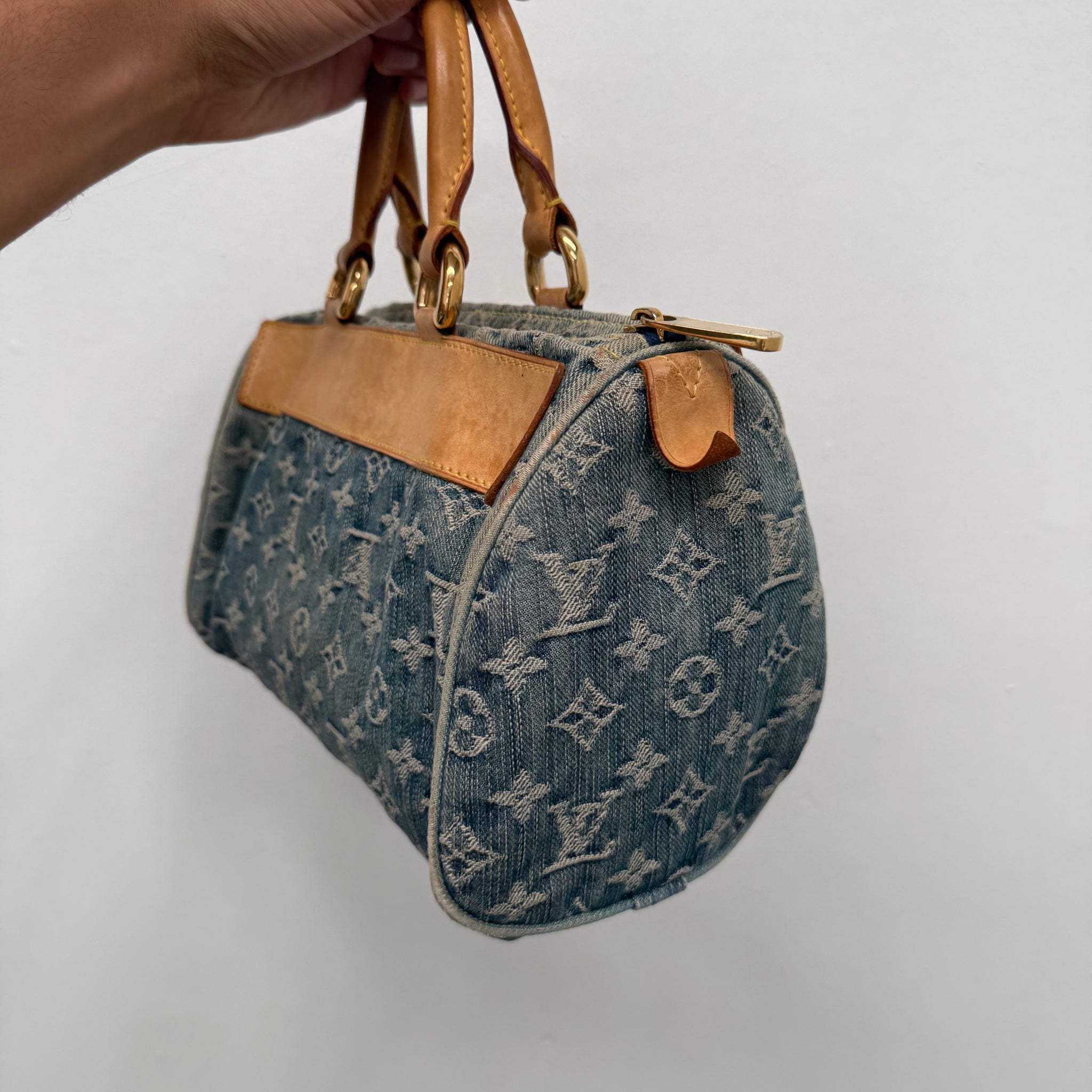 Louis Vuitton Monogram Denim Neo Speedy Blue