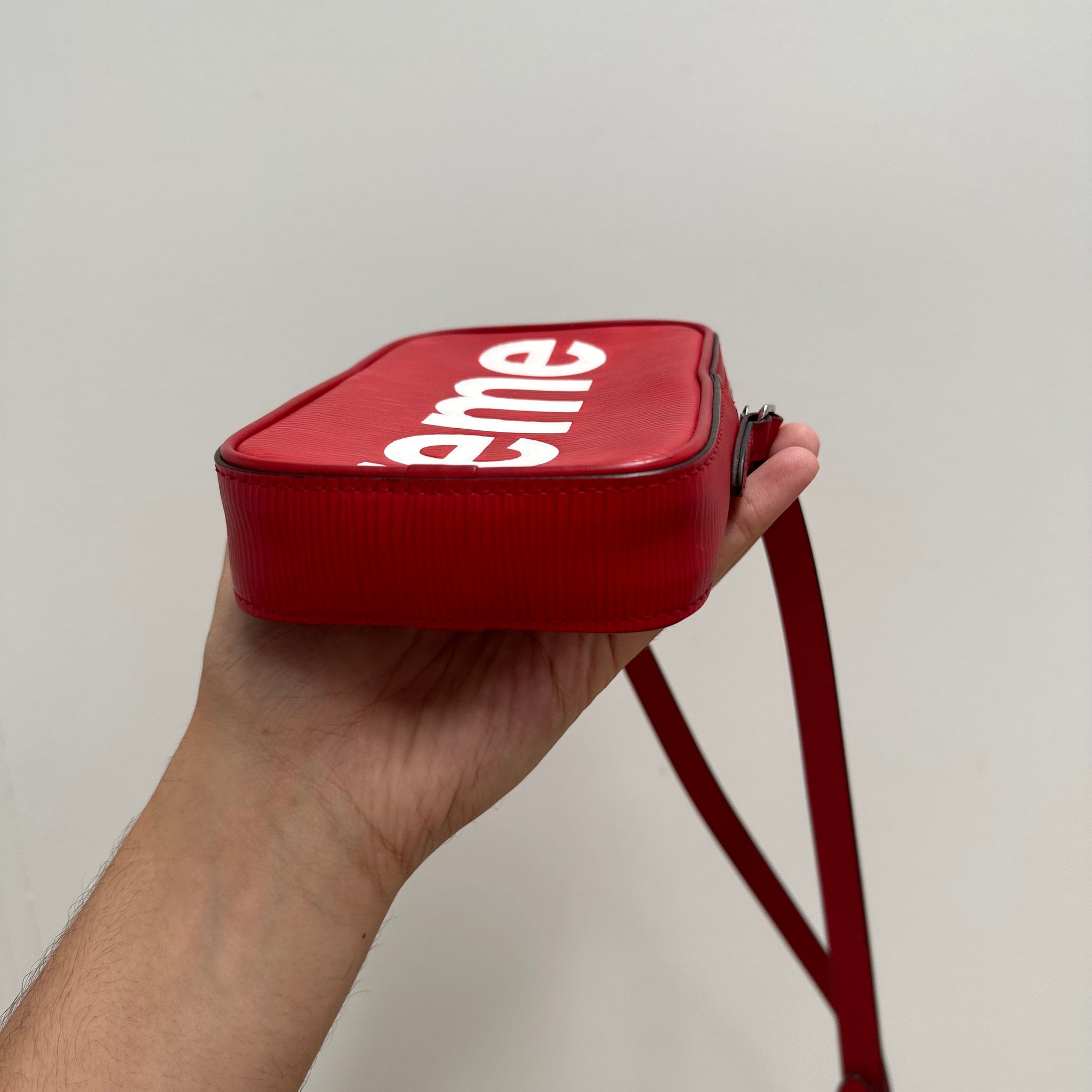 Louis Vuitton x Supreme Danube Bag Epi PPM Red