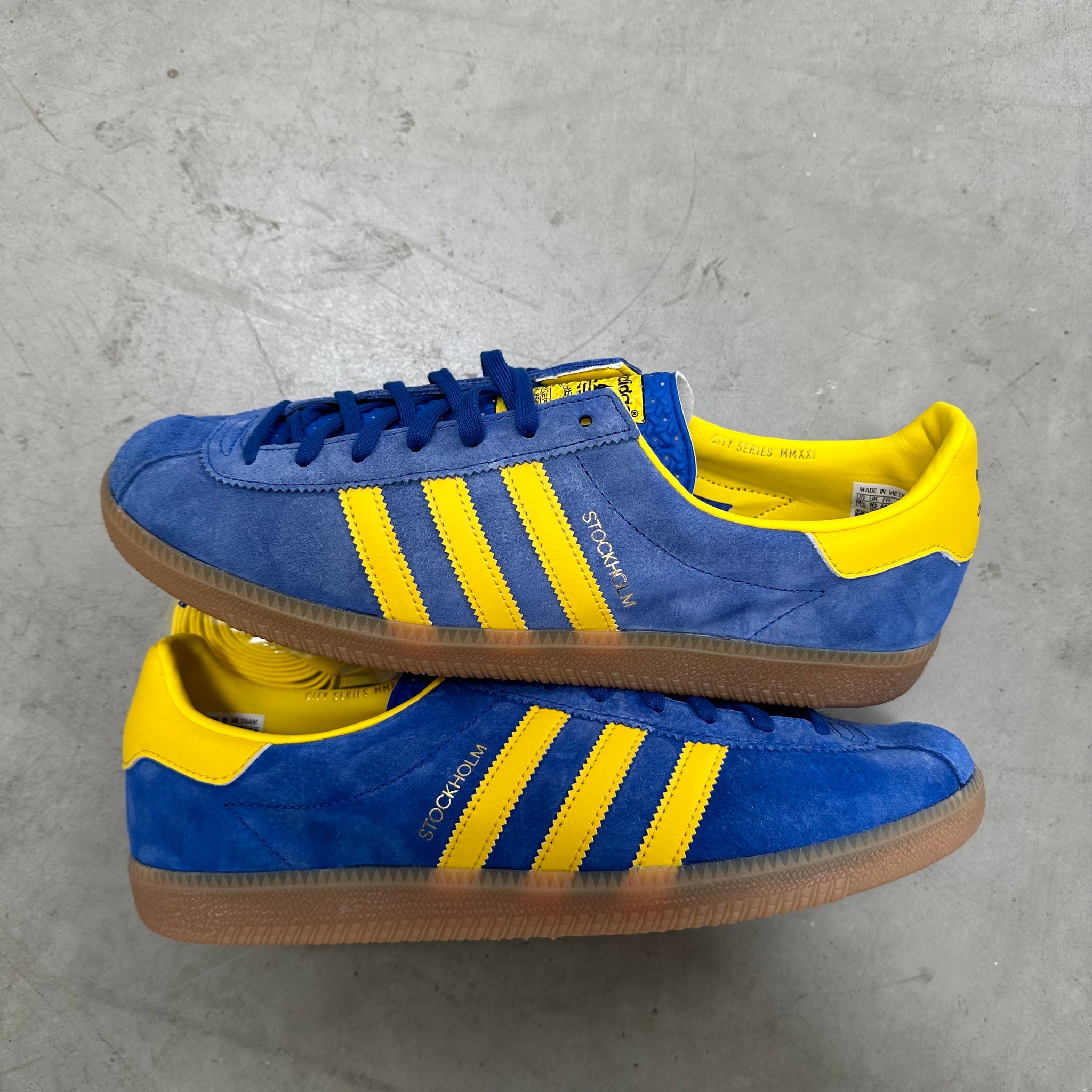 Adidas Stockholm City Series Blue Yellow US10.5