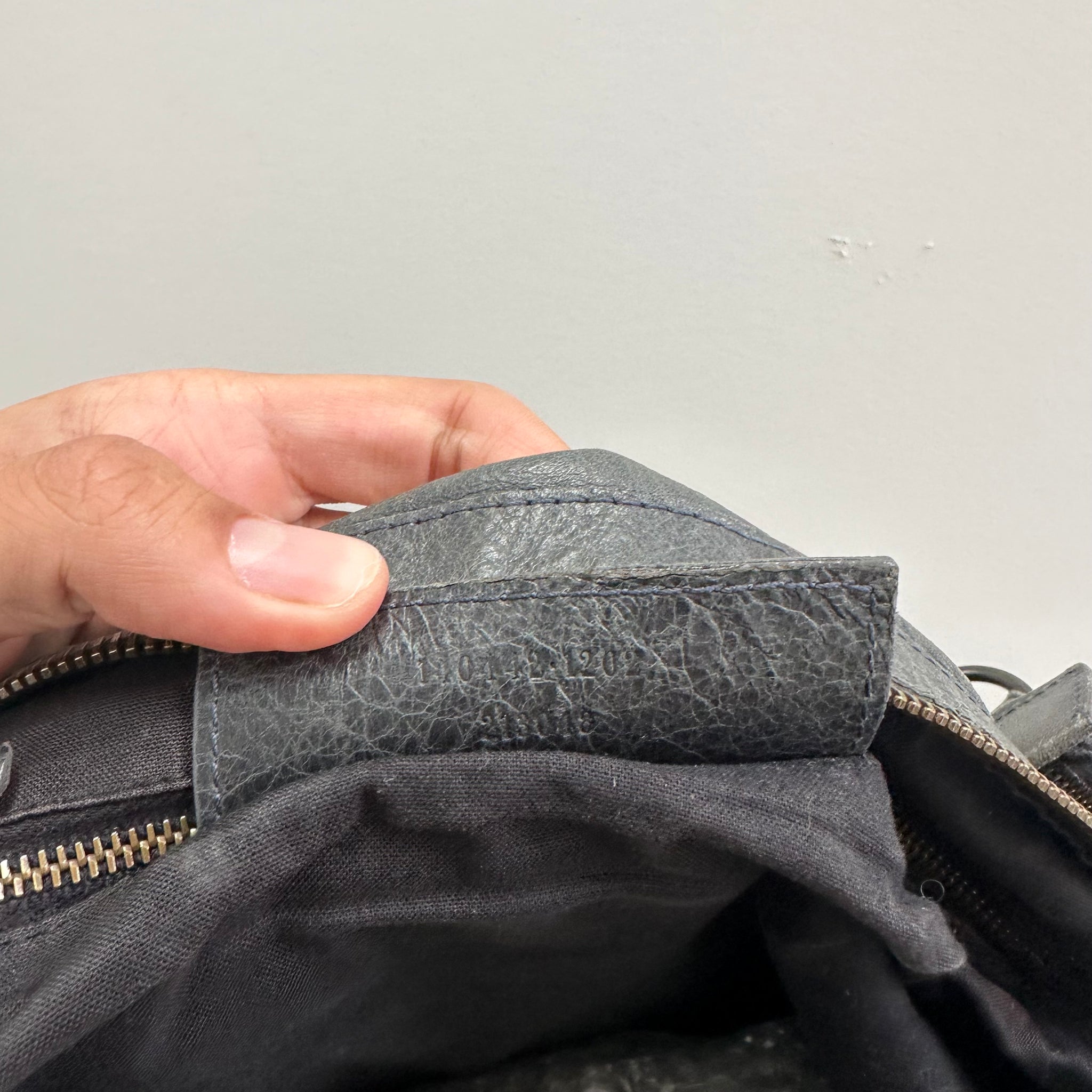 Balenciaga The Day Editors Shoulder Bag Grey