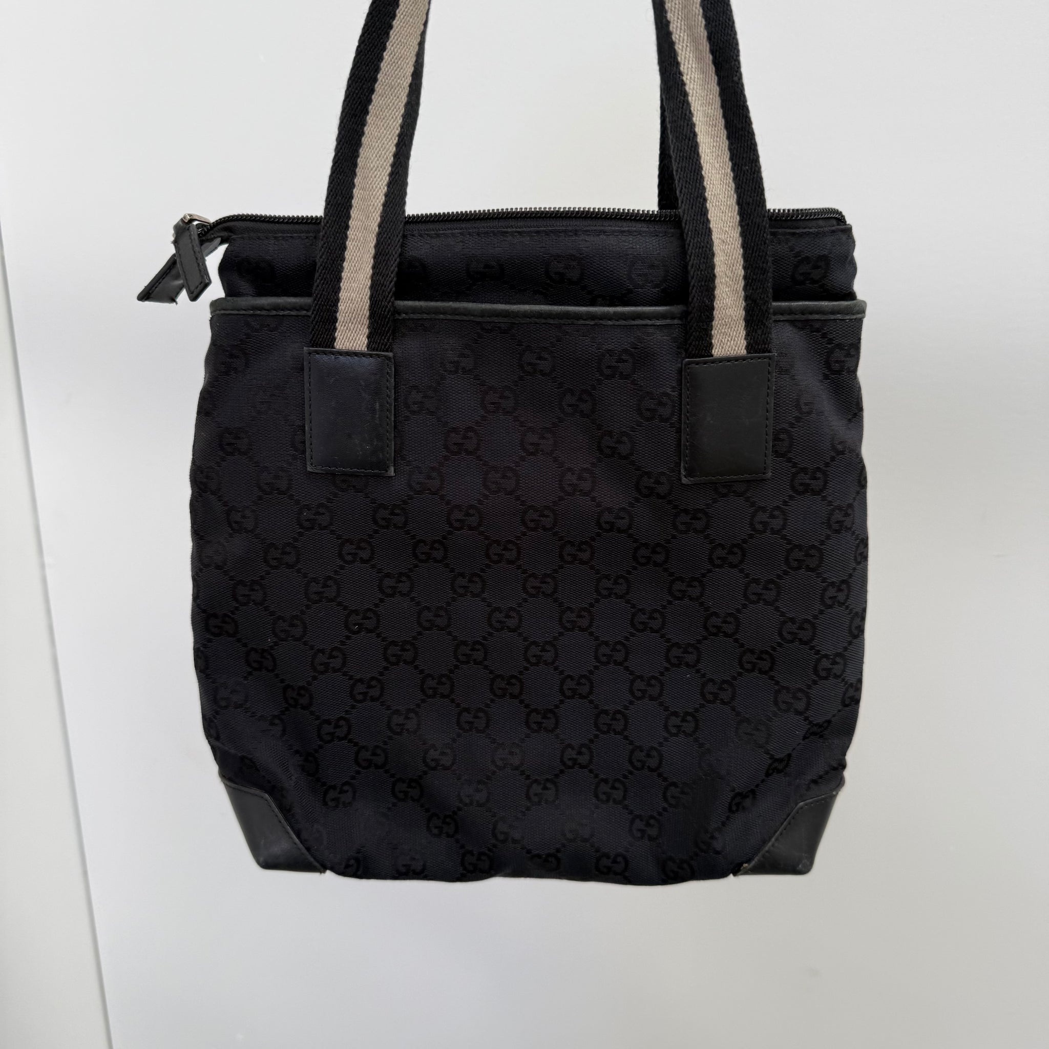 Gucci Front Pocket Black Tote Bag