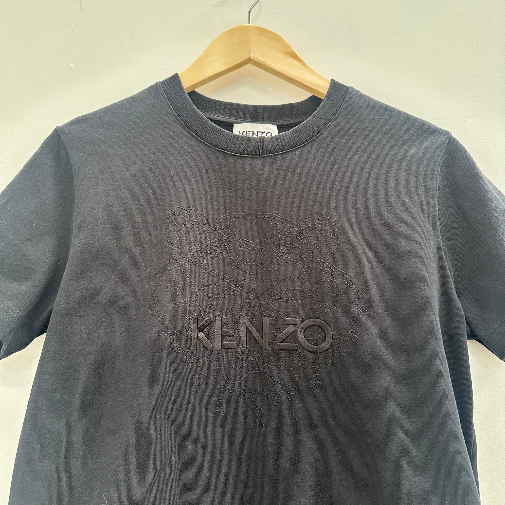 Kenzo Black Tiger Logo Tshirt (Size S)