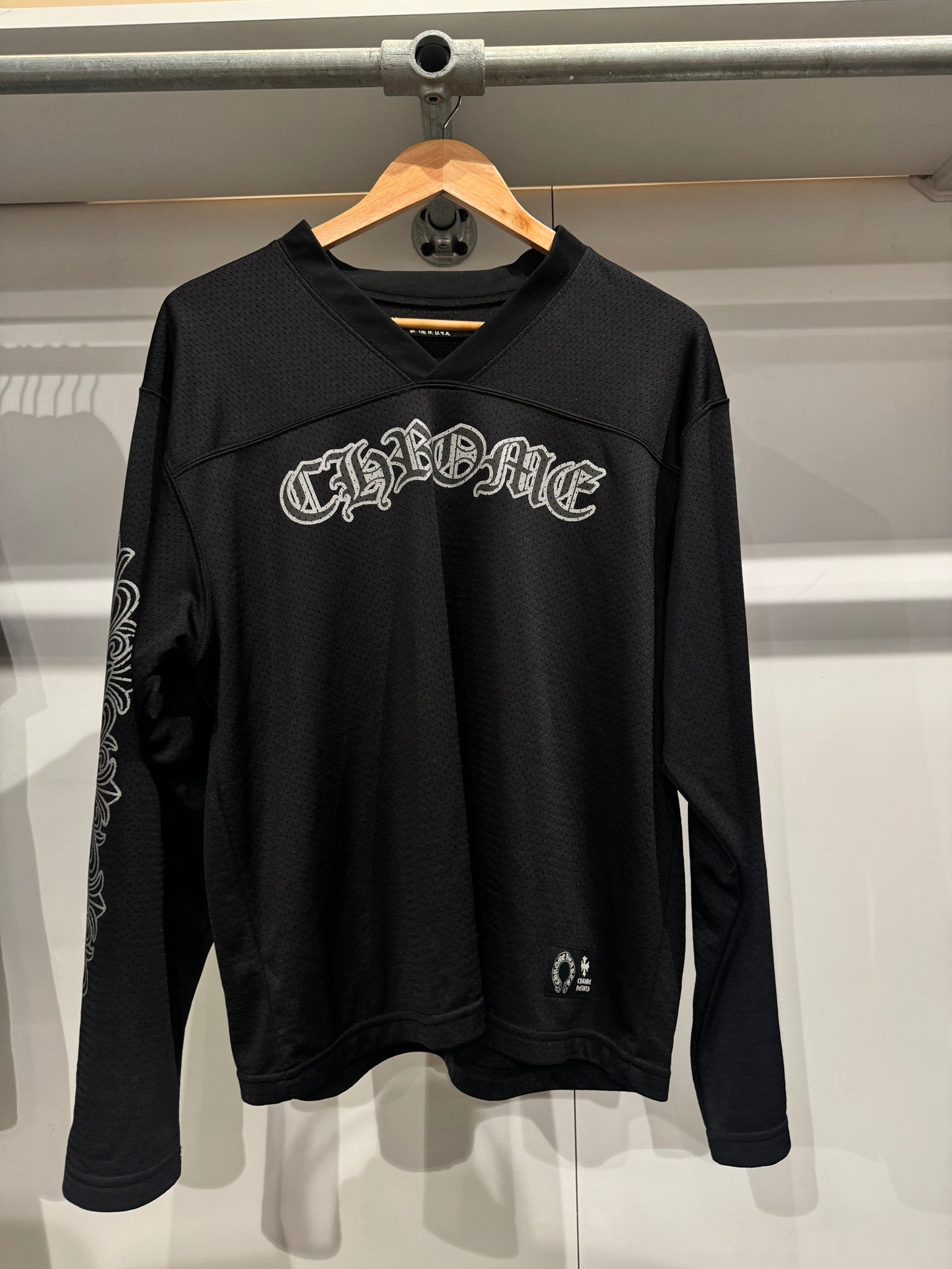 Chrome Hearts Mesh Jersey Black Longsleeve (Size M)