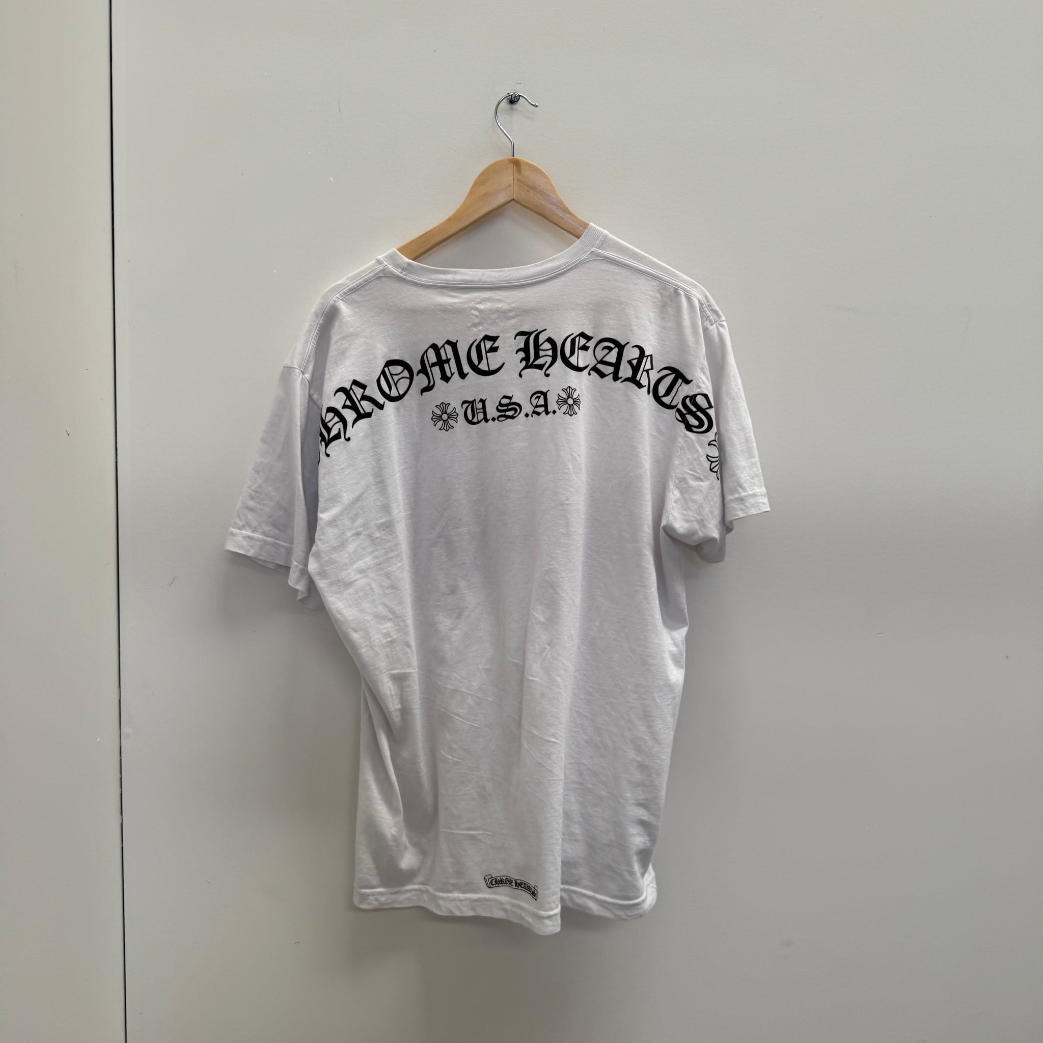 Chrome Hearts Horse Shoe Logo Pocket T-shirt (Size XL)