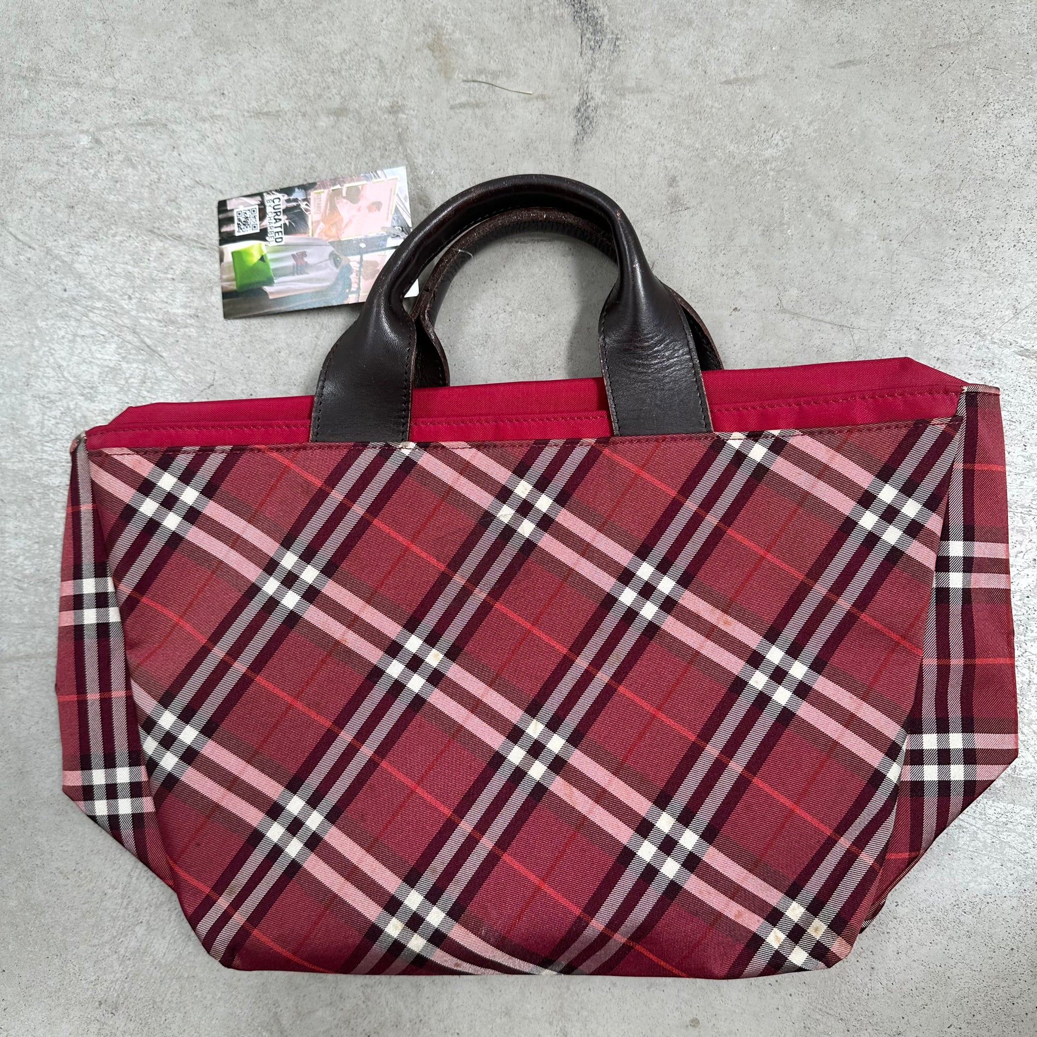 Burberry London Blue Label Red Hand Bag