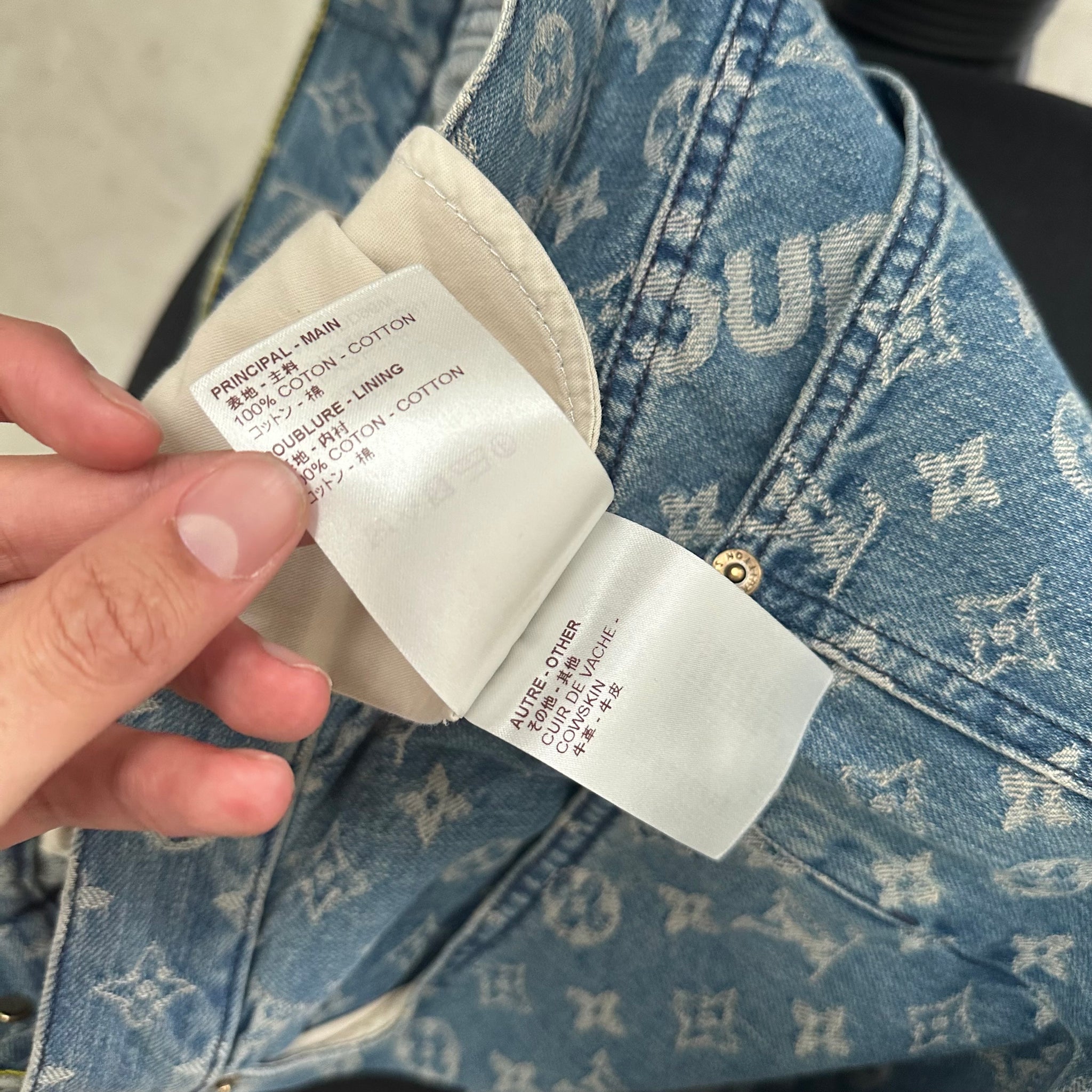 Supreme x Louis Vuitton Jacquard Denim 5-Pocket Jean Blue (Size 30)