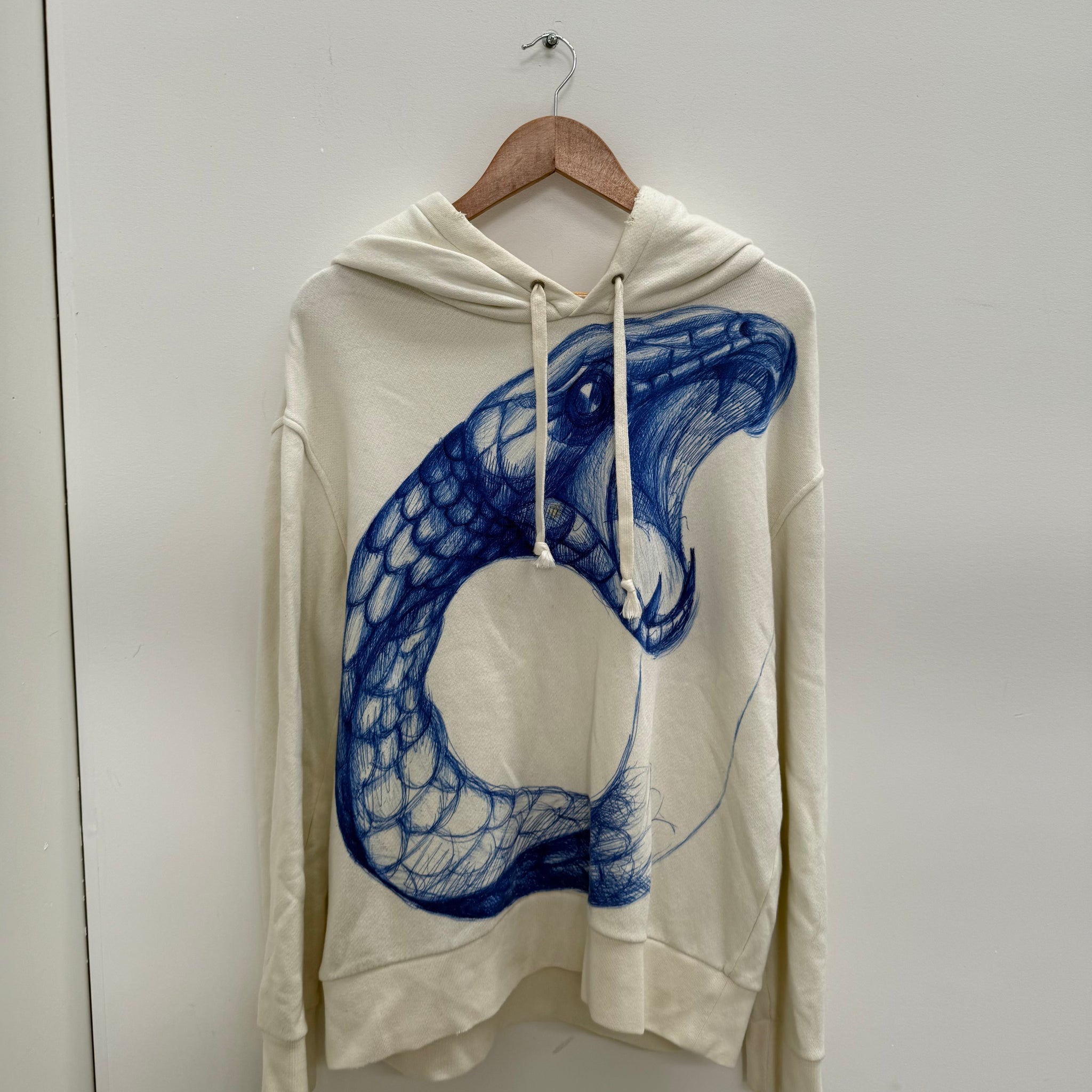 Gucci Sketch Snake Print Hoodie (Size L)