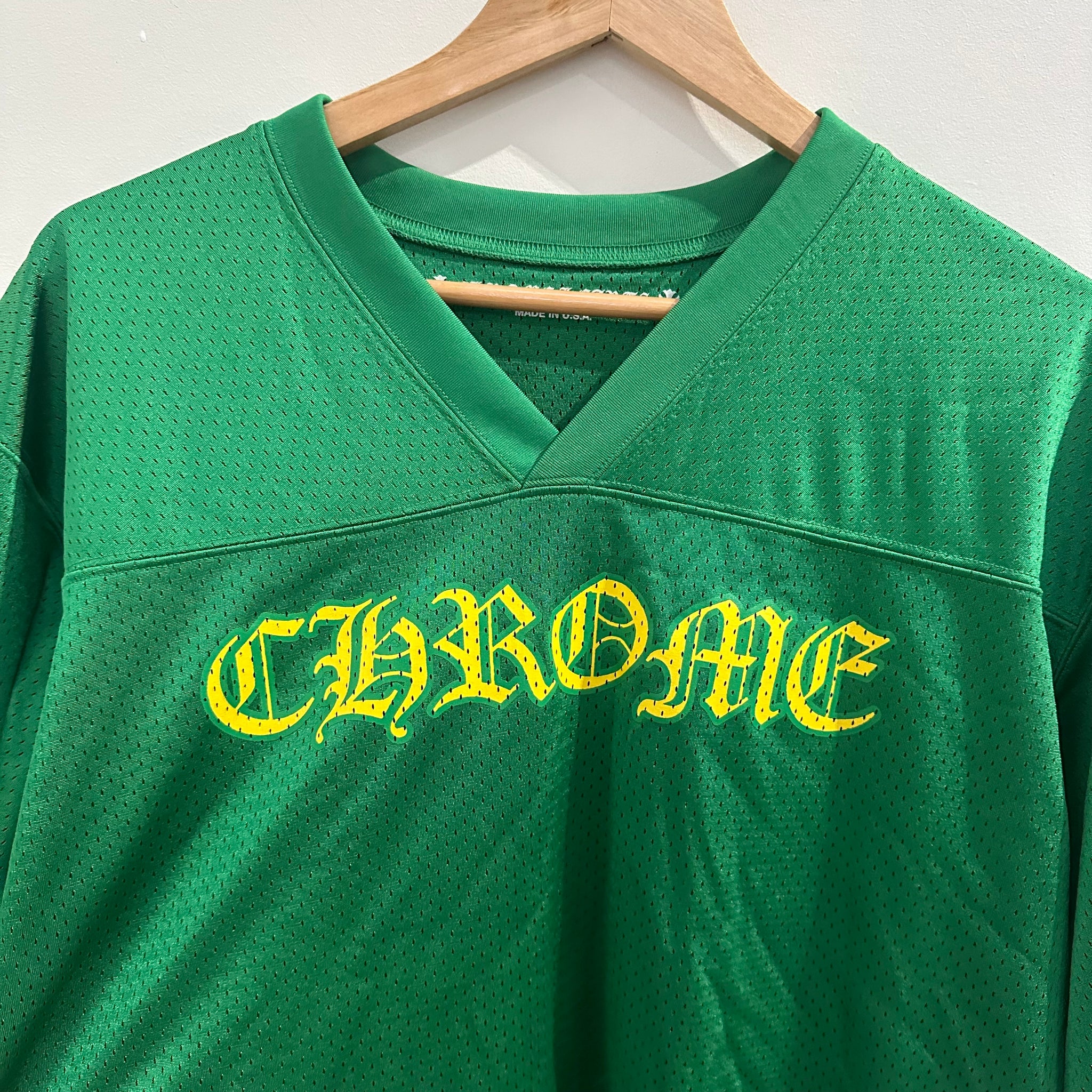 Chrome Hearts Stadium Mesh Green Tshirt Jersey (Size L)