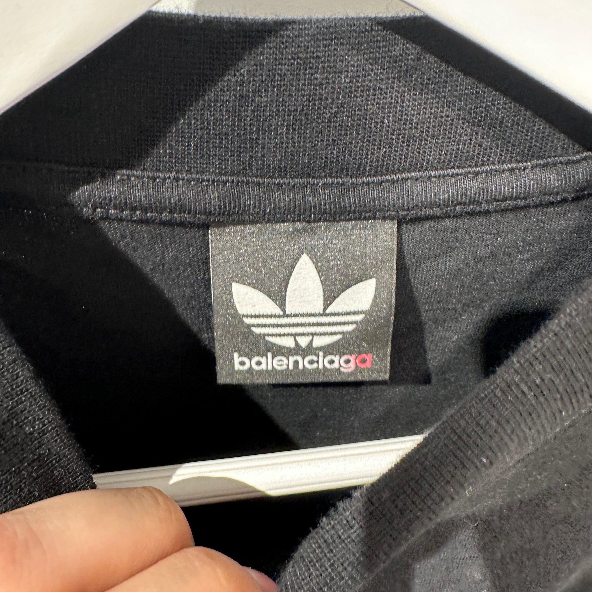 Balenciaga x Adidas Logo T Shirt Black (Size 1)