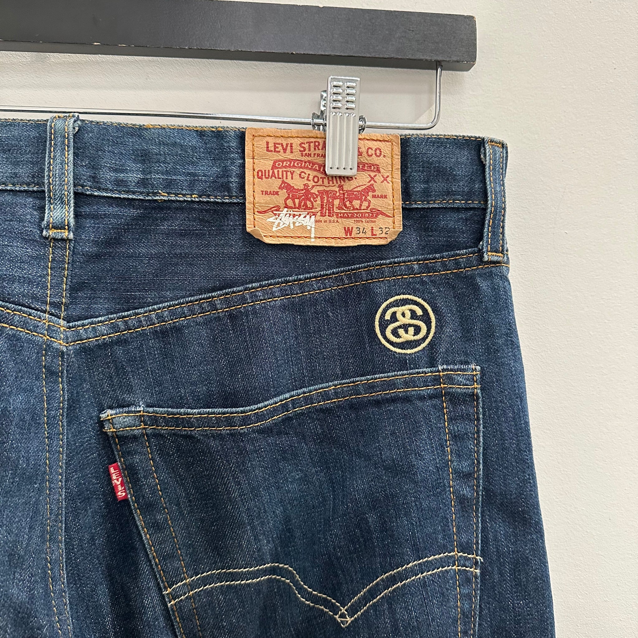 Stussy X Levi's Denim Jeans (34 x 32)