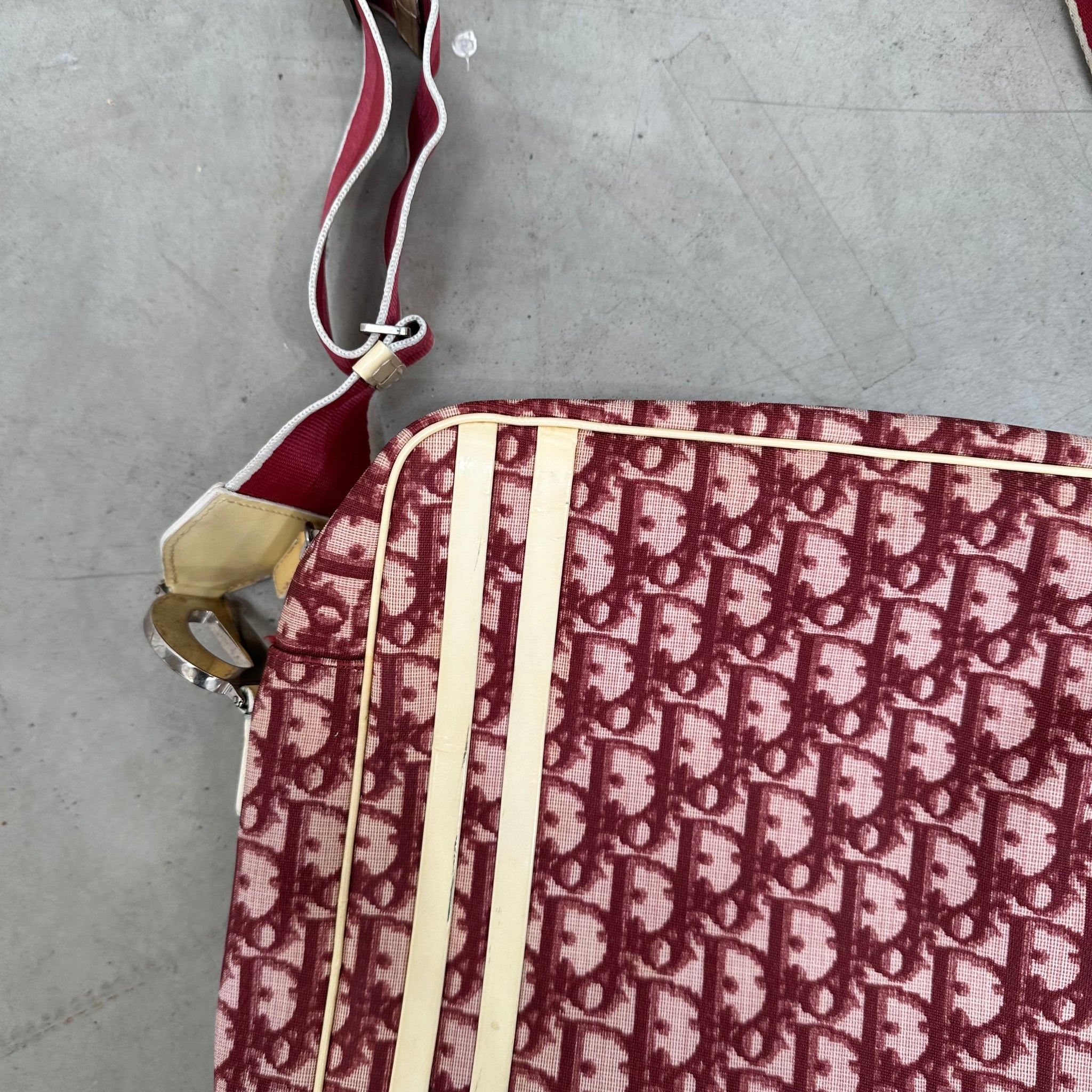 Dior Oblique Trotter Crossbody Bag Red