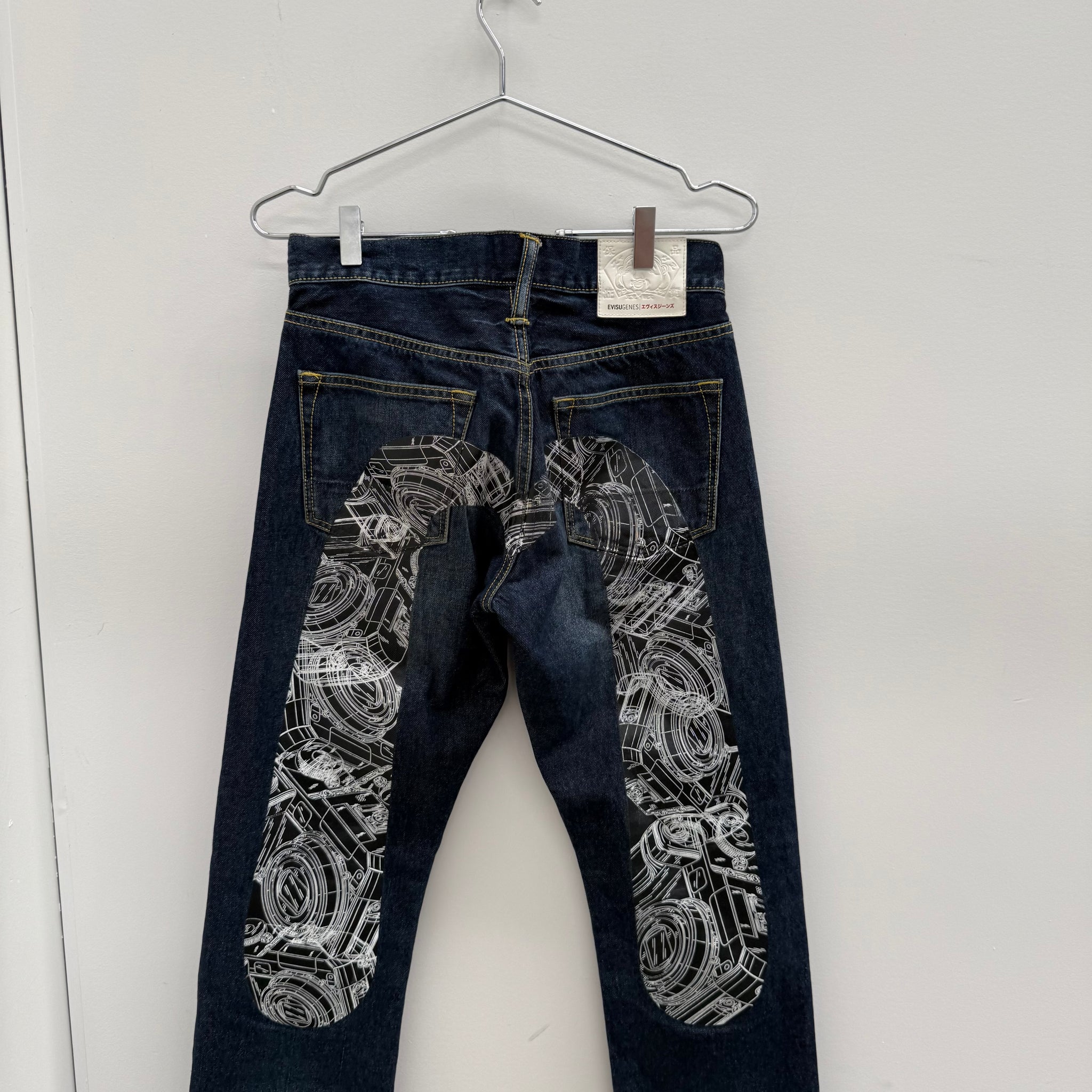 Evisu Genes Back Logo Jeans (Size 29)