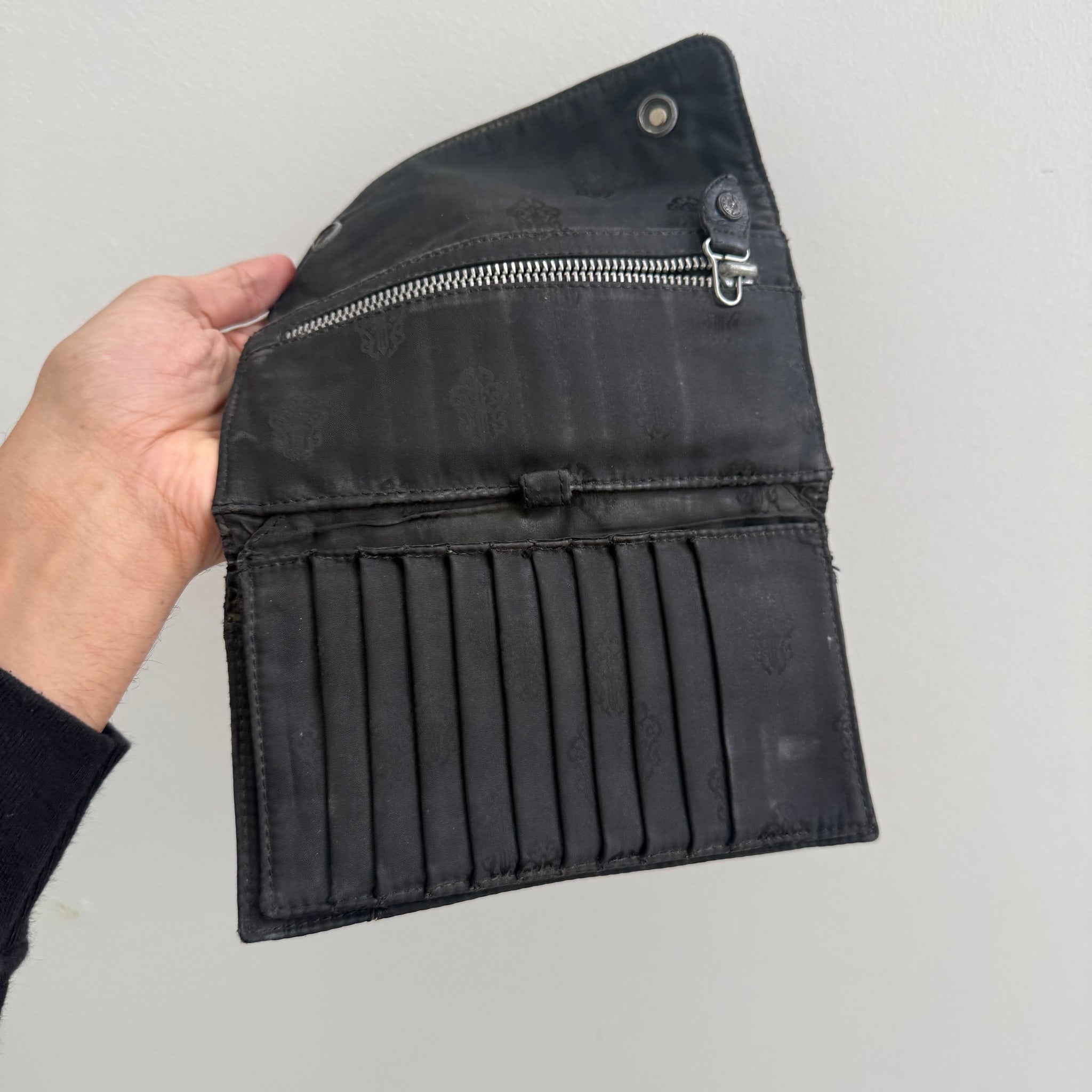 Chrome Hearts Wave Nylon Long Wallet