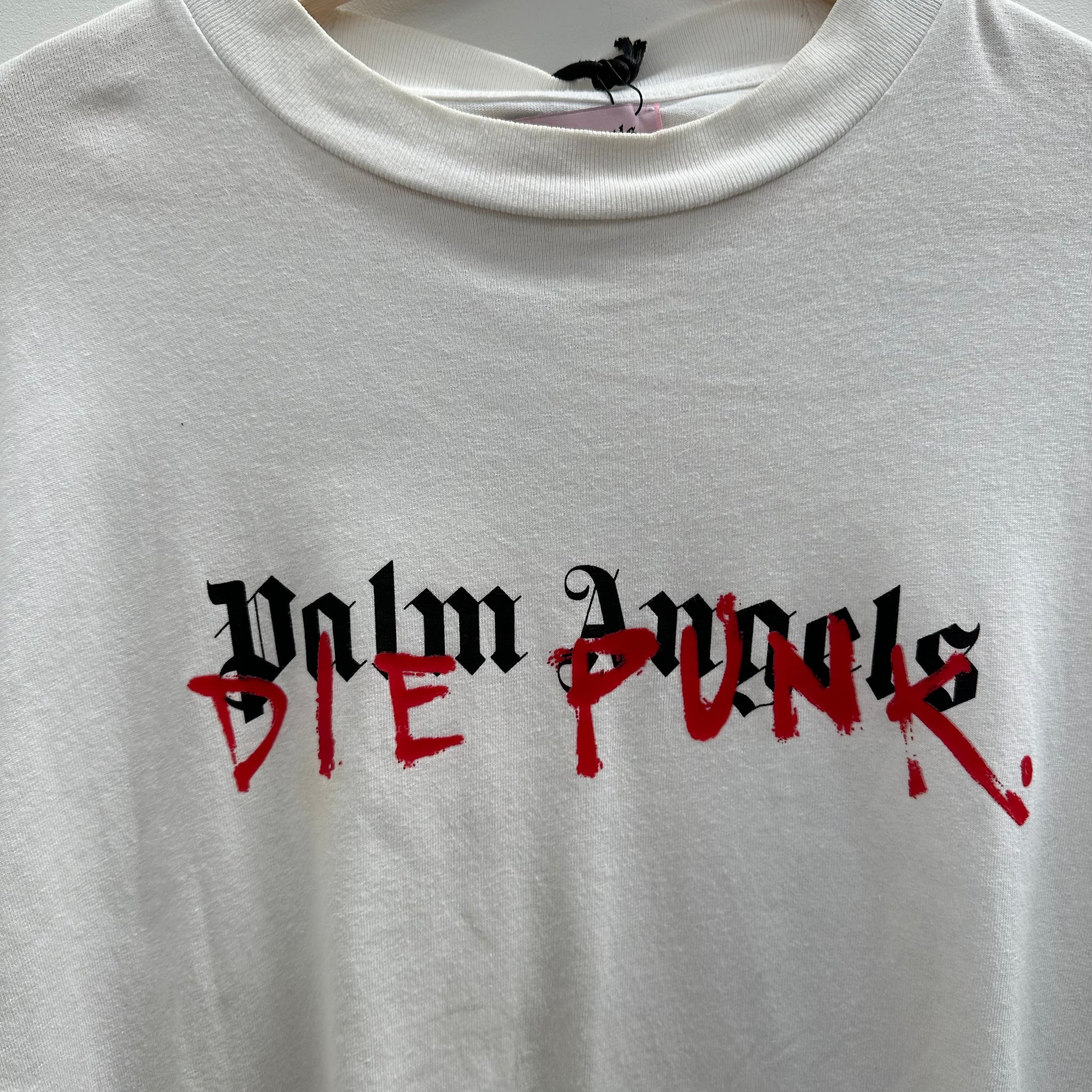 Palm Angels White Playboi Carti Edition Long Sleeve Die Punk T-Shirt (Size L)