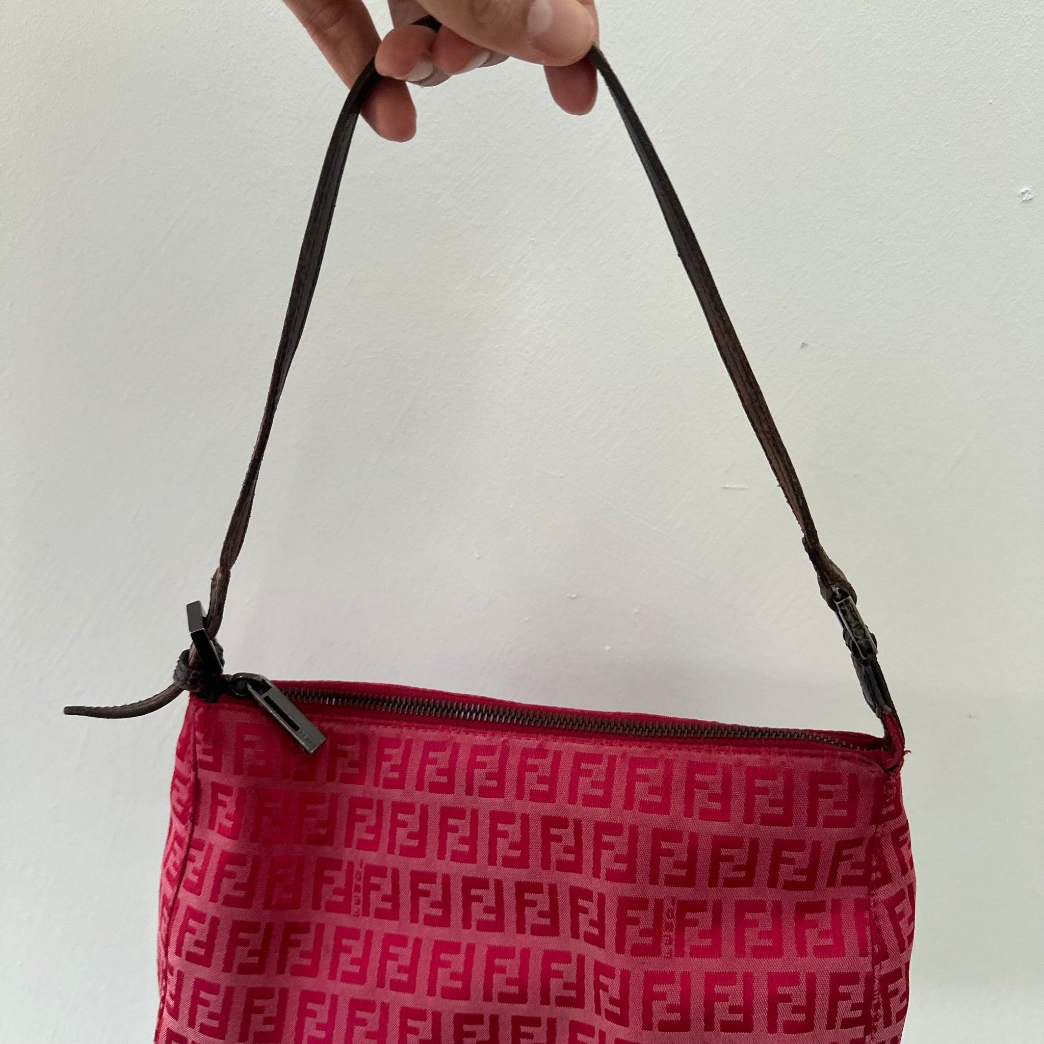 Fendi Red Pochette Shoulder Bag