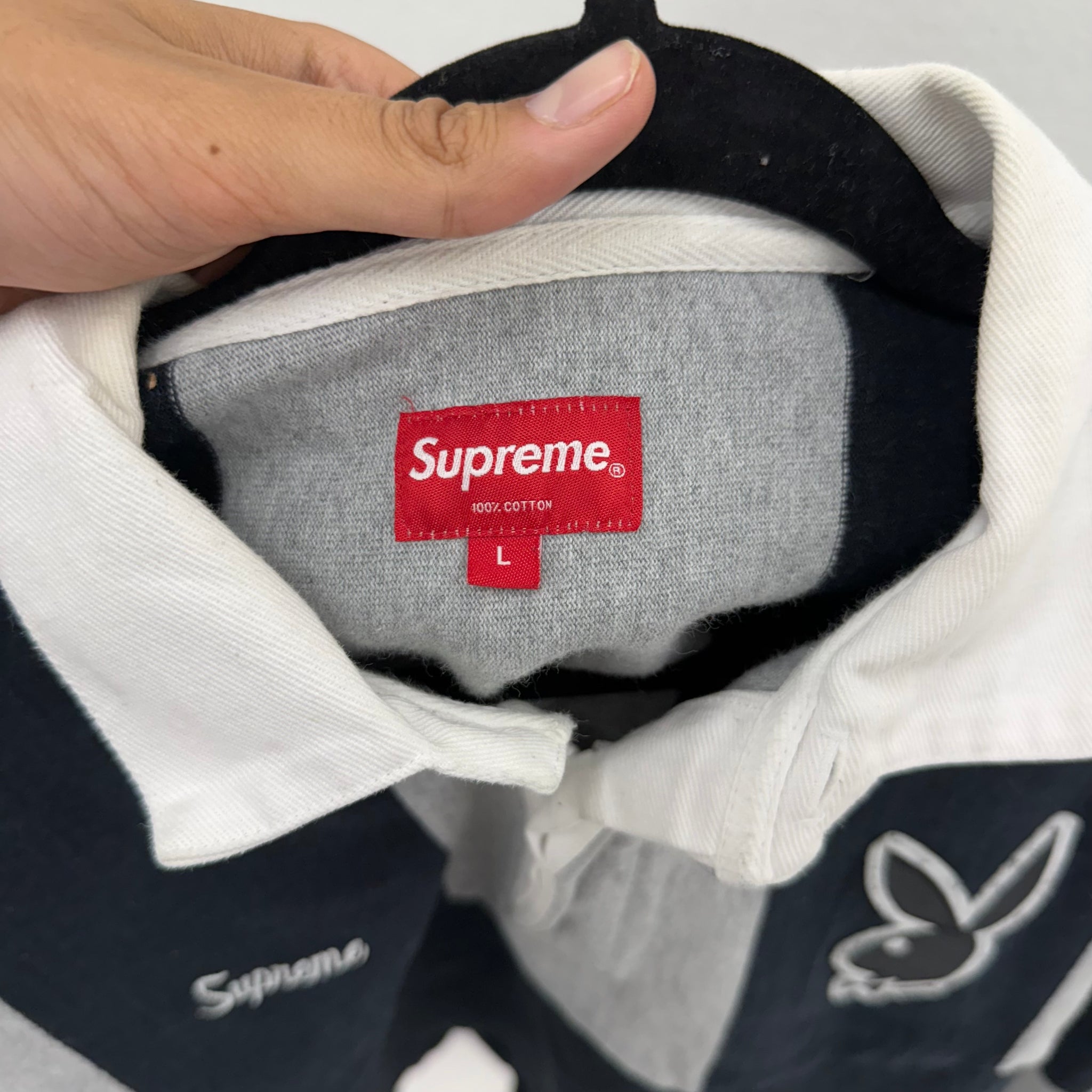 Supreme Playboy Rugby Polo Black FW17 Size L