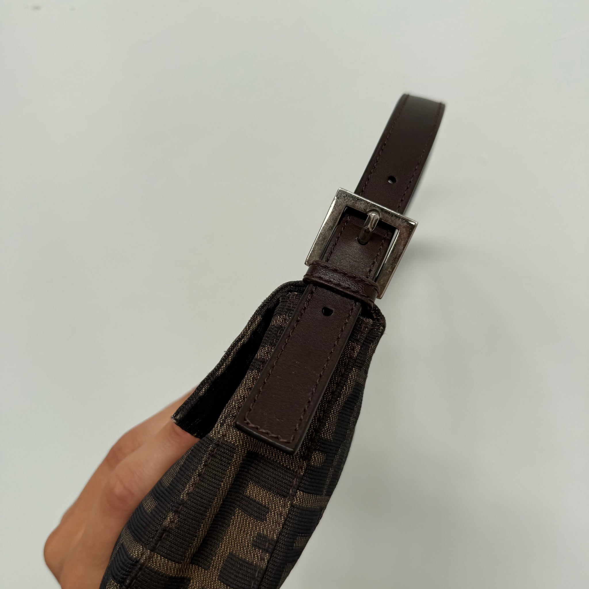 Fendi Zucca Print Baguette Bag