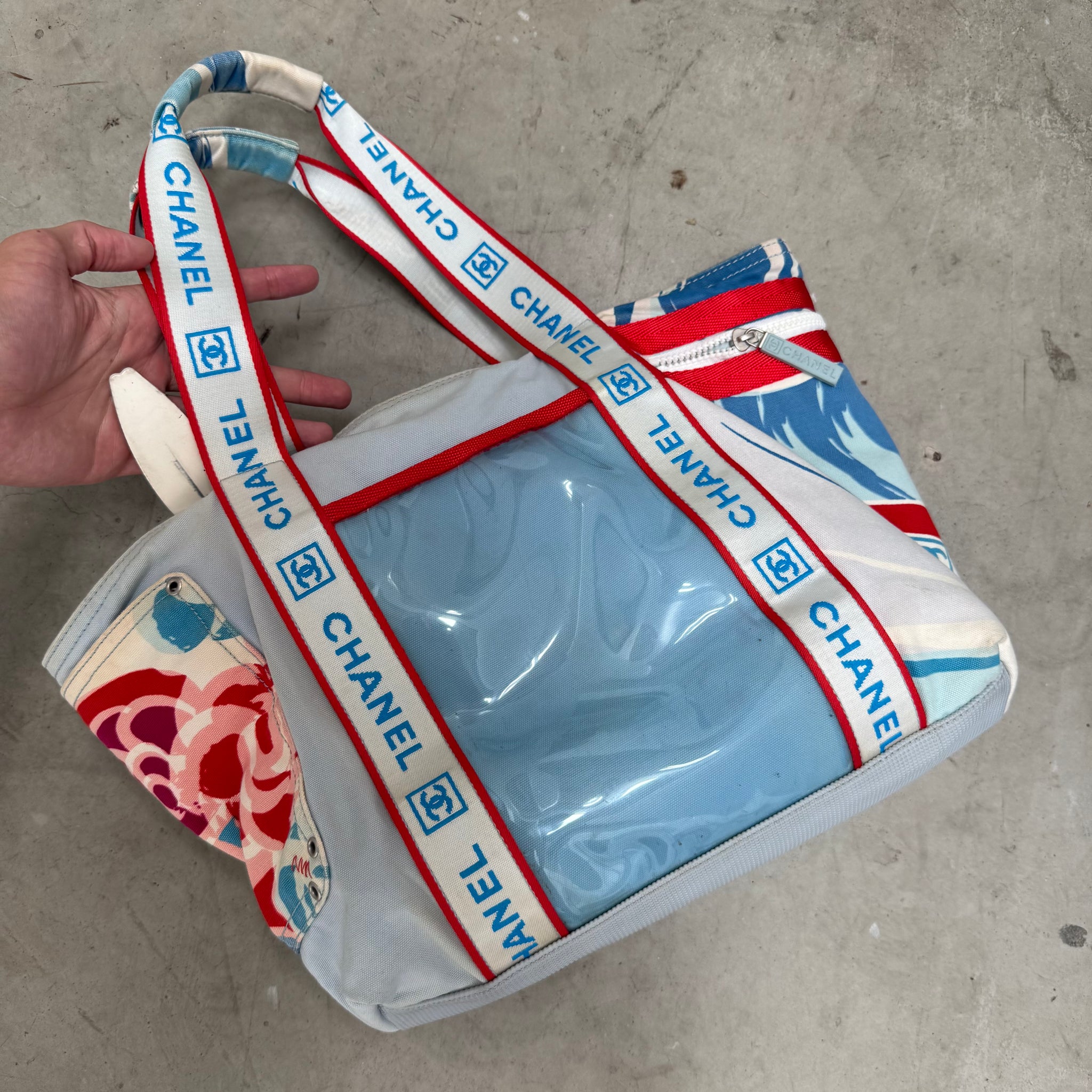 Chanel Sport Line Surf High Summer Camellia Tote Bag