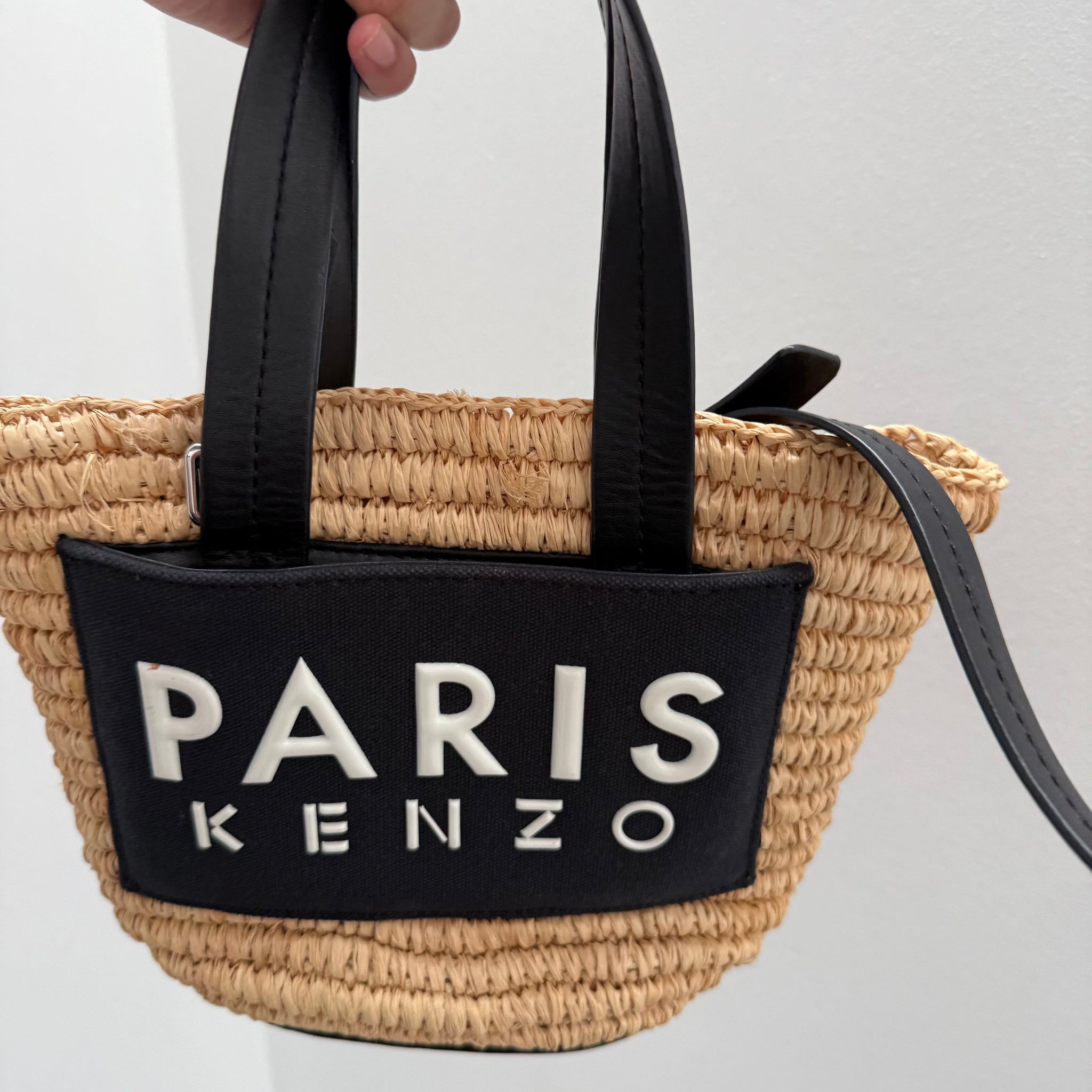 Kenzo Summer Basket Raffia Shopping Bag