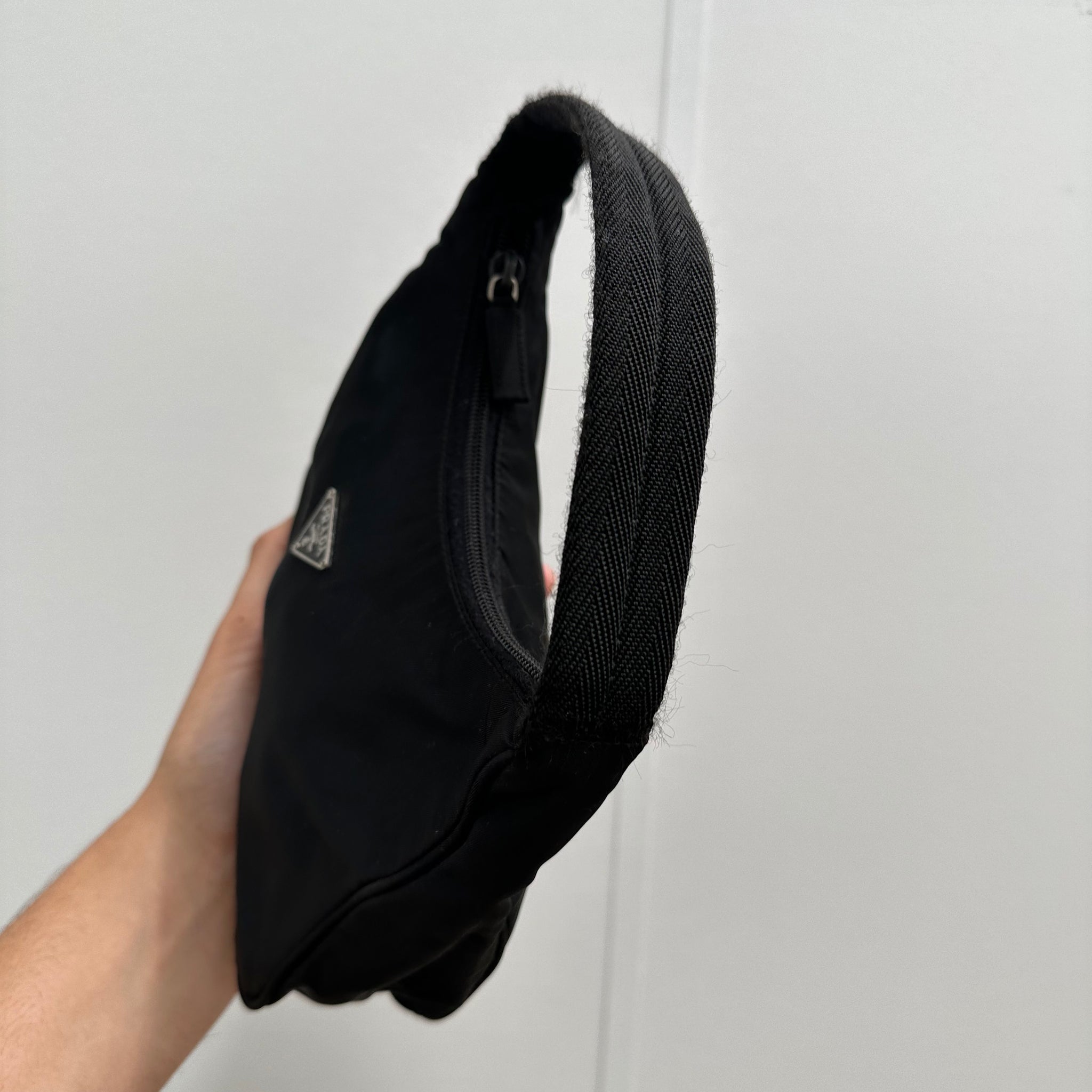 Prada Hobo Shoulder Bag Black