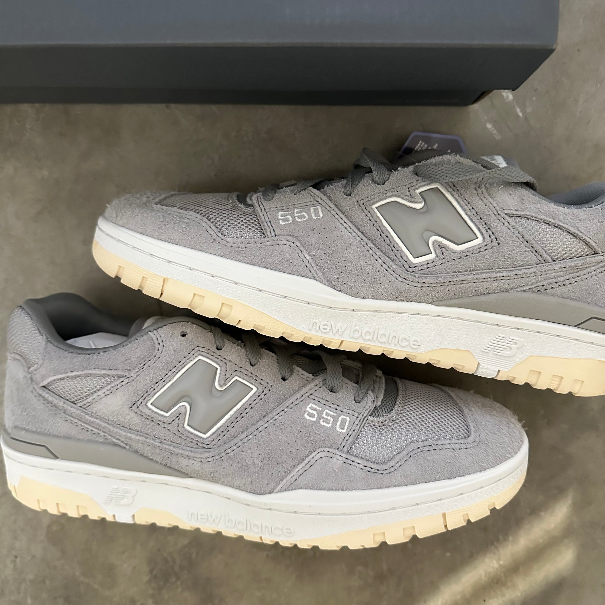 New Balance 550 Suede Slate Grey US11
