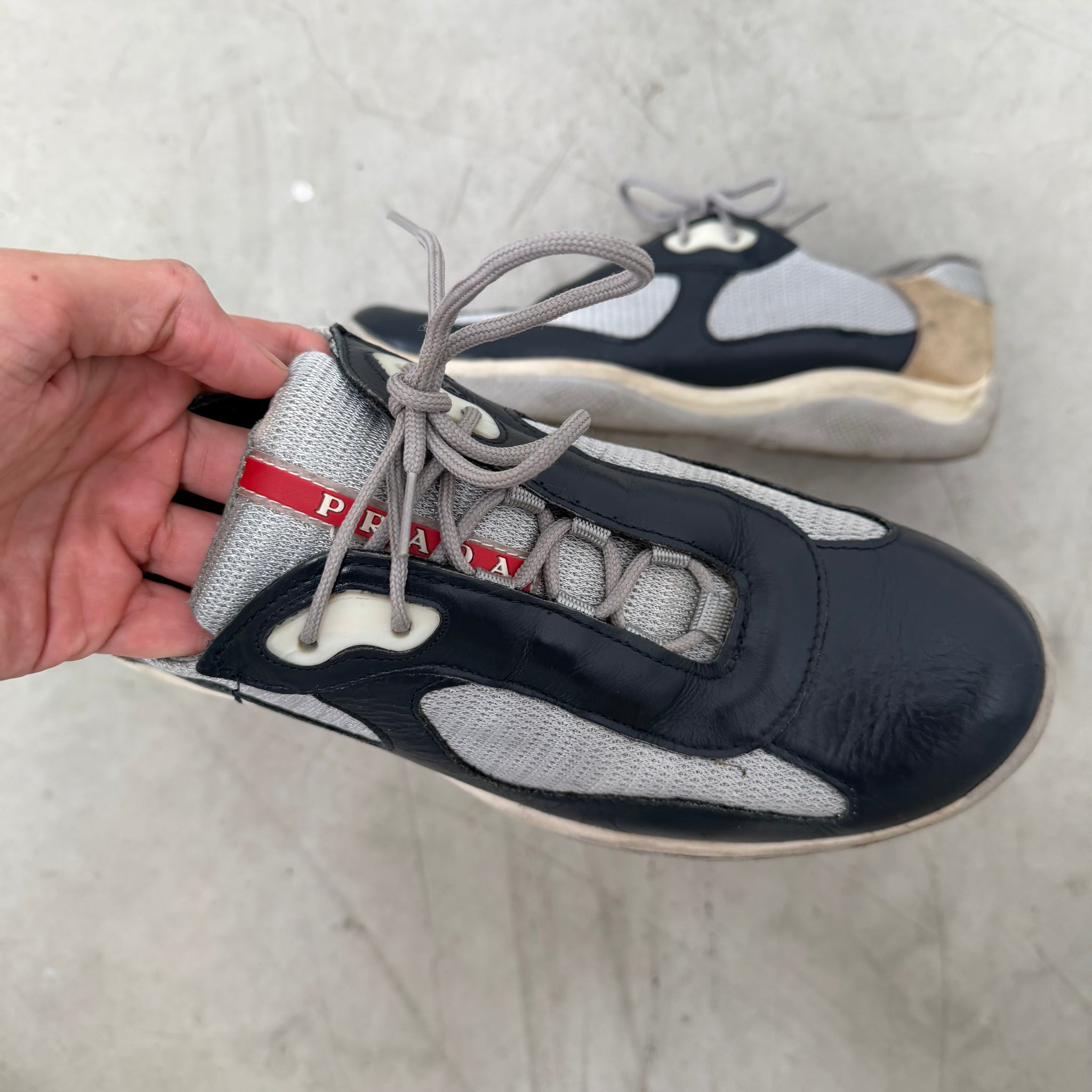 Prada Vintage America’s Cup Sneakers (fits US11-11.5)