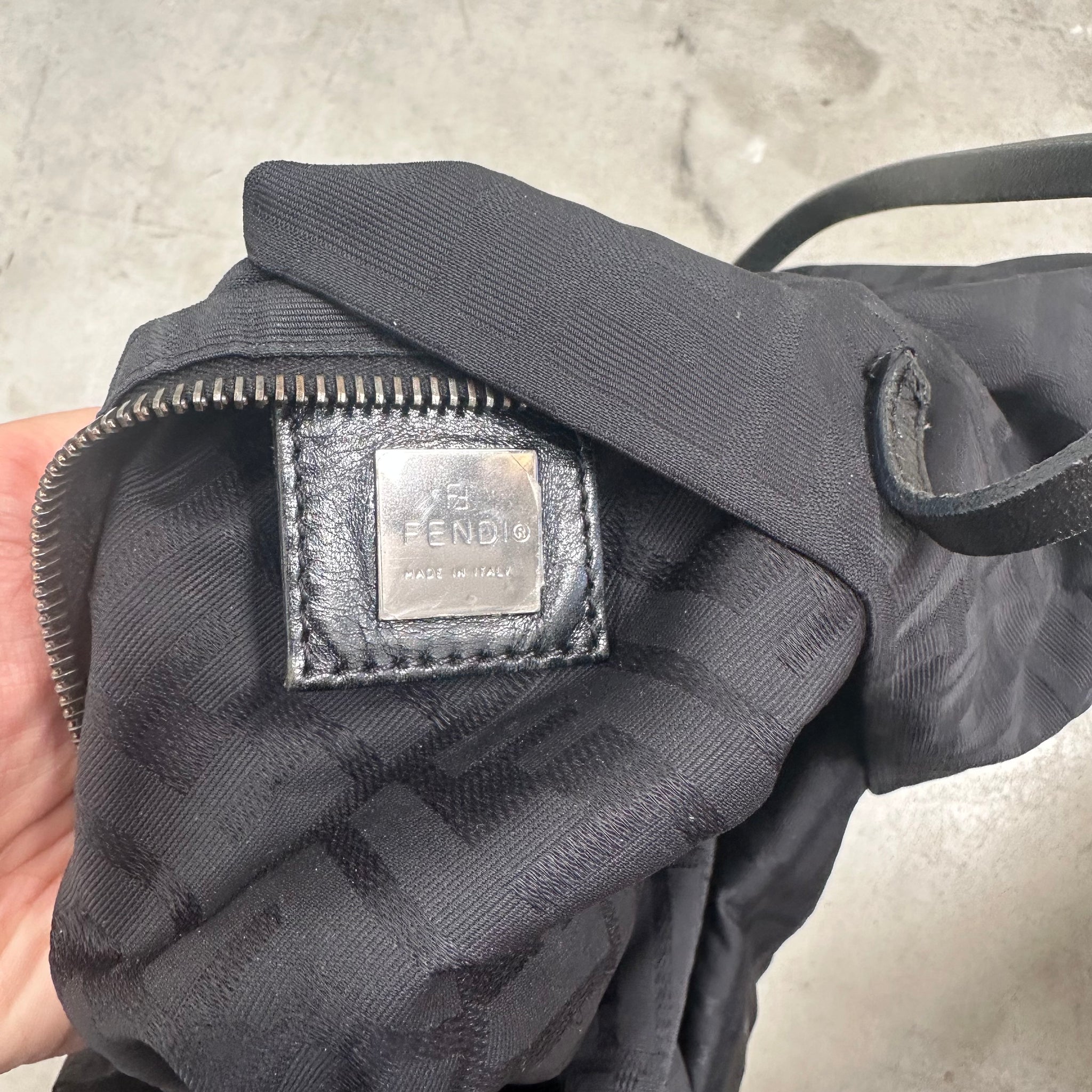 Fendi Zucca Tote Bag Black